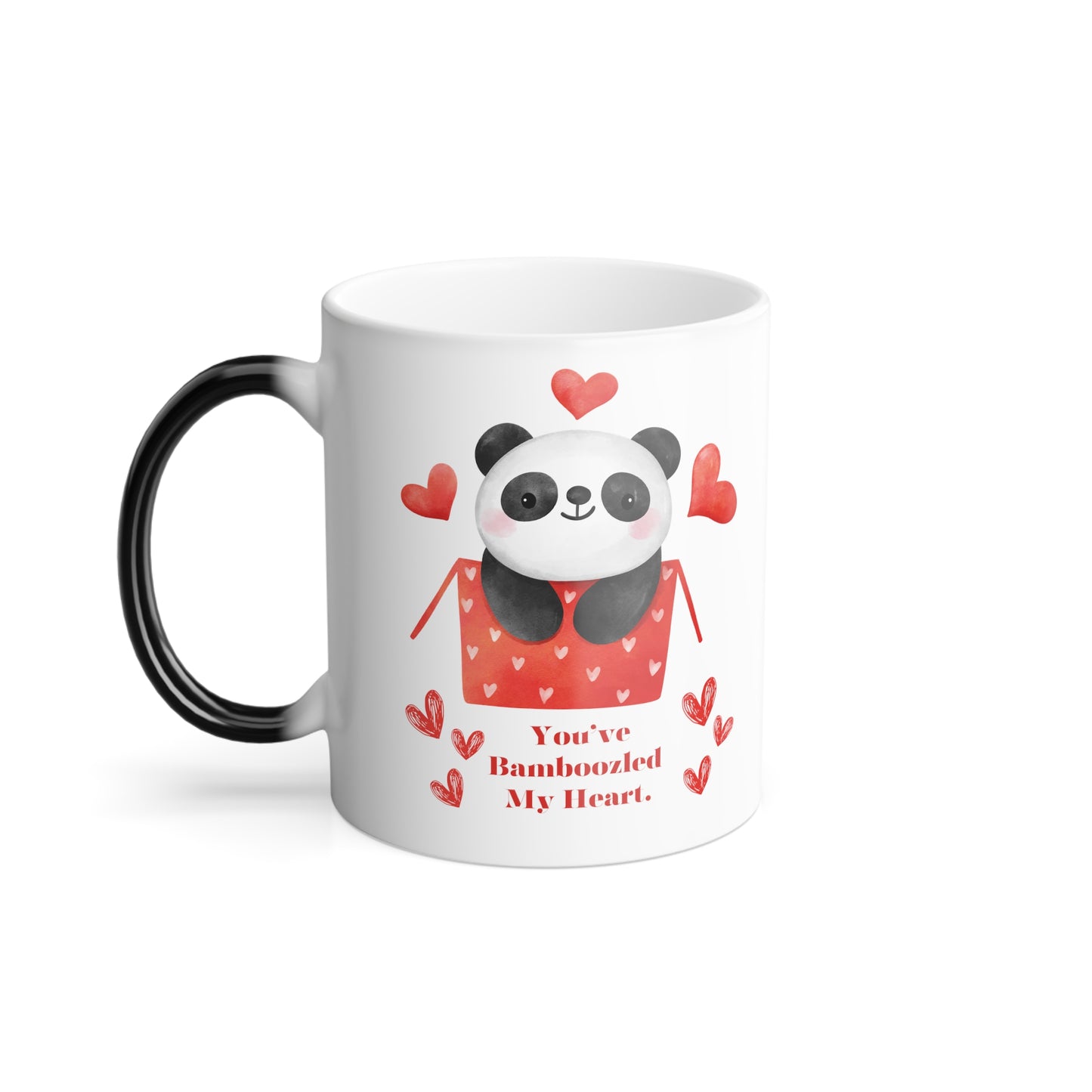 You've Bamboozled my heart mug Vday funny panda love mug bamboo pun gift proposal gift bestie gift for her gift for him Color Morphing Mug
