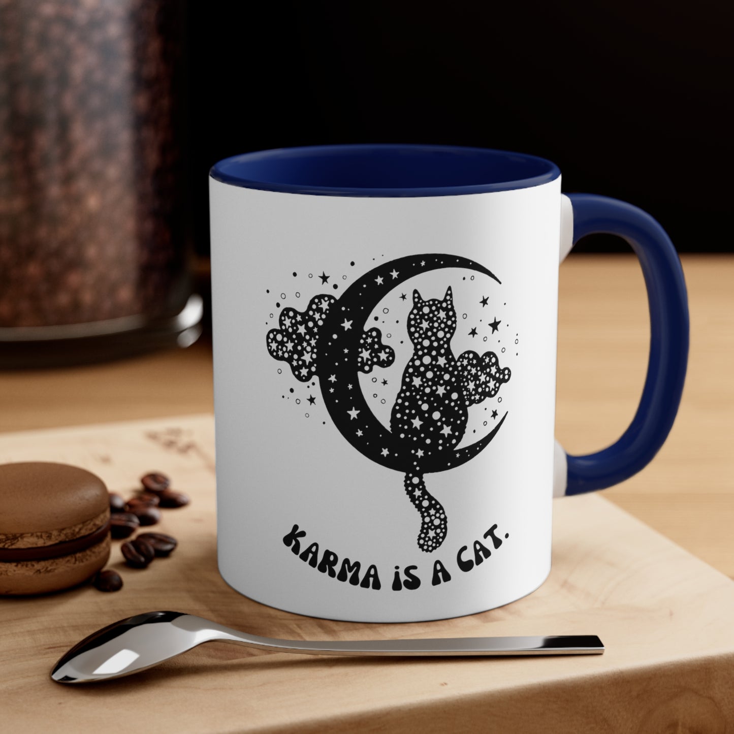 Karma is a cat mug best friend gift for her gift for him Birthday gift coffee mug tea gift for cat lover bestie valentinesday gift Christmas