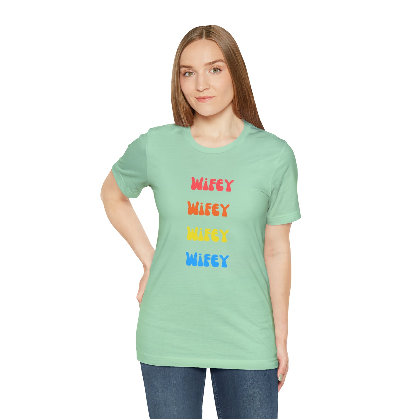 Wifey Wifey T-Shirt Aesthetic Shirt Trendy Shirt Shirt With Words On Back Tumbrl Positive Tee Gift for him Gift for her