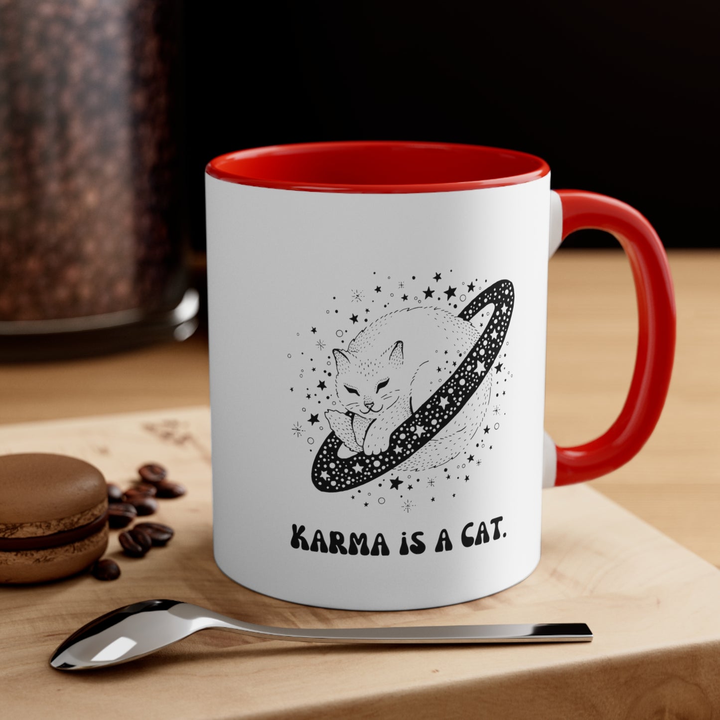Karma is a cat mug best friend gift for her gift for him Birthday gift coffee mug tea gift for cat lover bestie valentinesday gift Christma