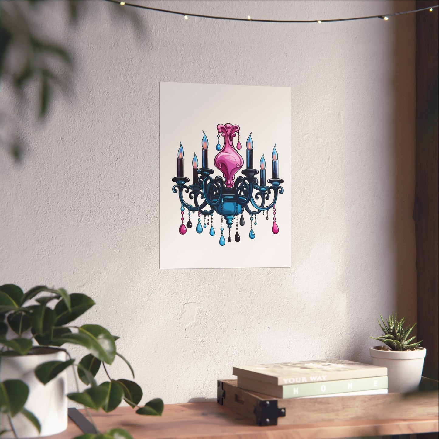 Chic Chandelier Fine Art Poster - Elegant Wall Decor for Home & Office, wall art