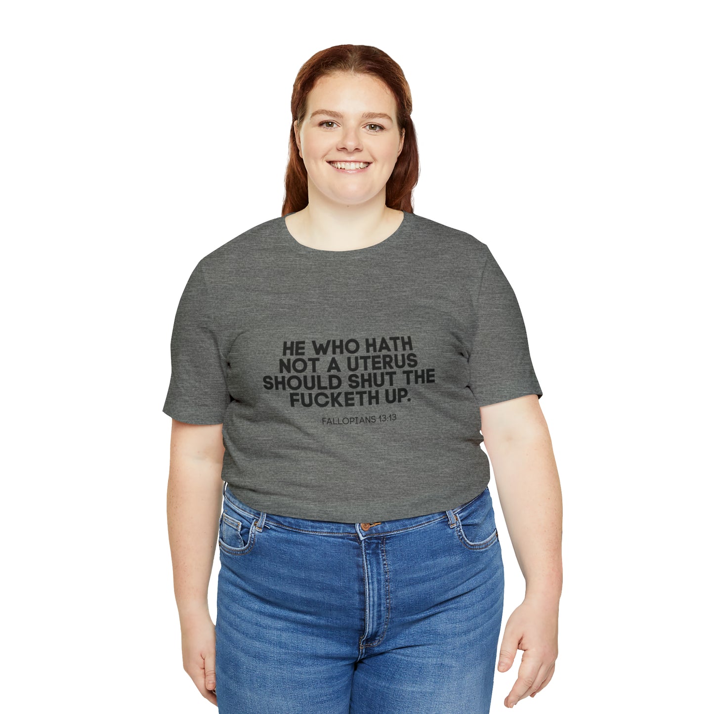 He who hath no uterus should shut the fucketh up shirt, Women's rights crop top, human rights, march shirt,Champion Women's Cropped T-Shirt