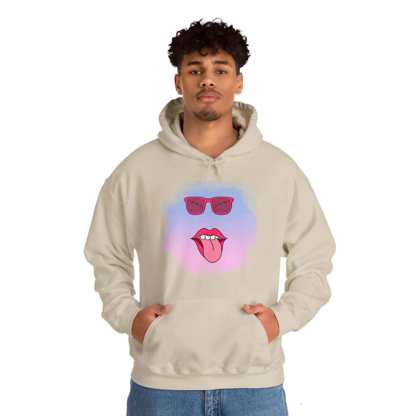 Lip Sunglasses Hoodie, Bubble Gum kiss Hoodie, Fun Summer shirt, Birthday gift for her, Galantine gift for her,best friend gift, vacation