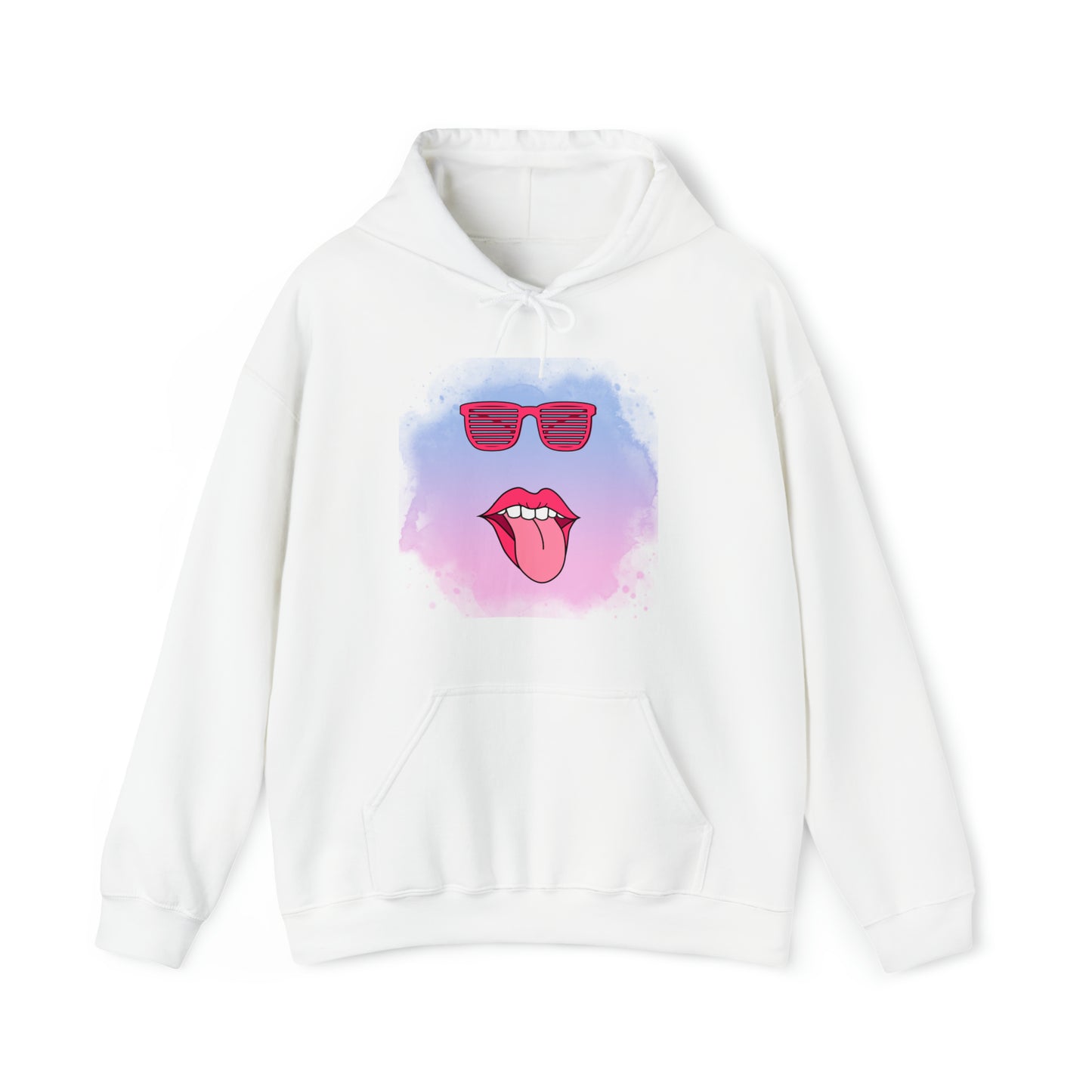 Lip Sunglasses Hoodie, Bubble Gum kiss Hoodie, Fun Summer shirt, Birthday gift for her, Galantine gift for her,best friend gift, vacation