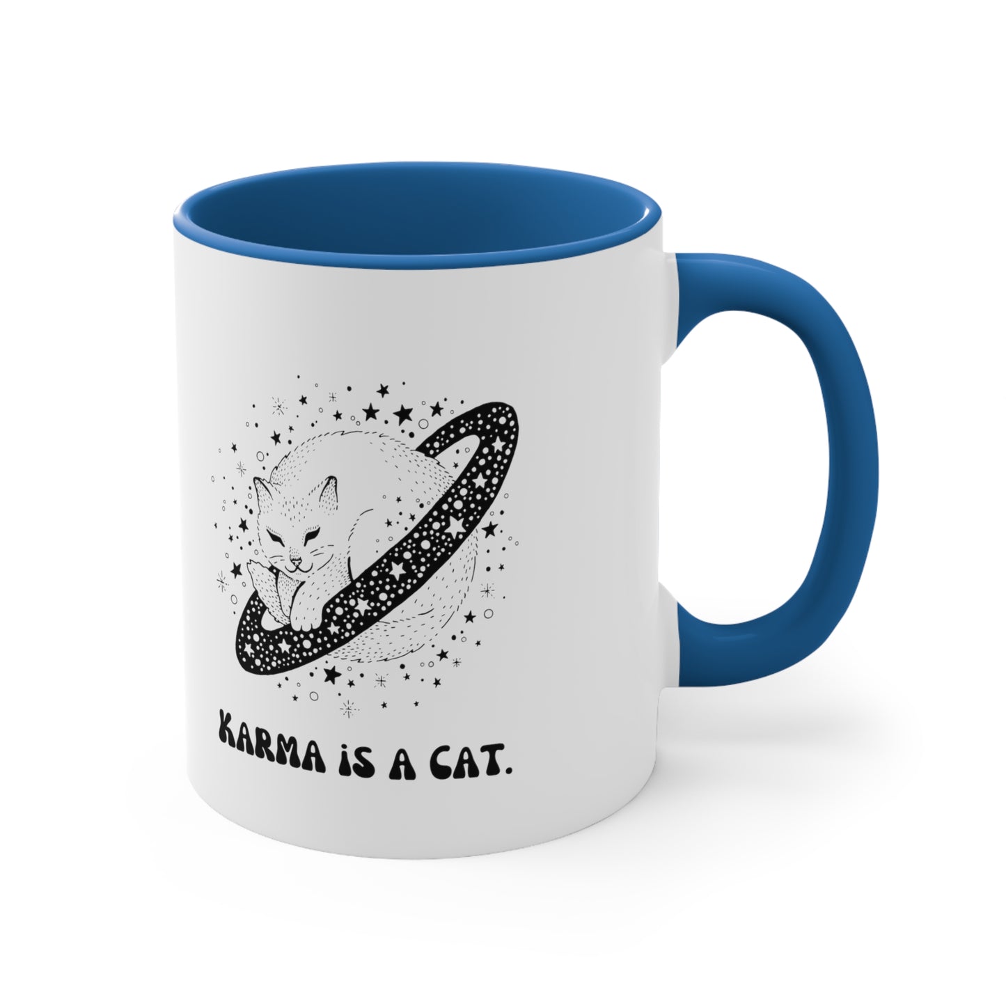 Karma is a cat mug best friend gift for her gift for him Birthday gift coffee mug tea gift for cat lover bestie valentinesday gift Christma