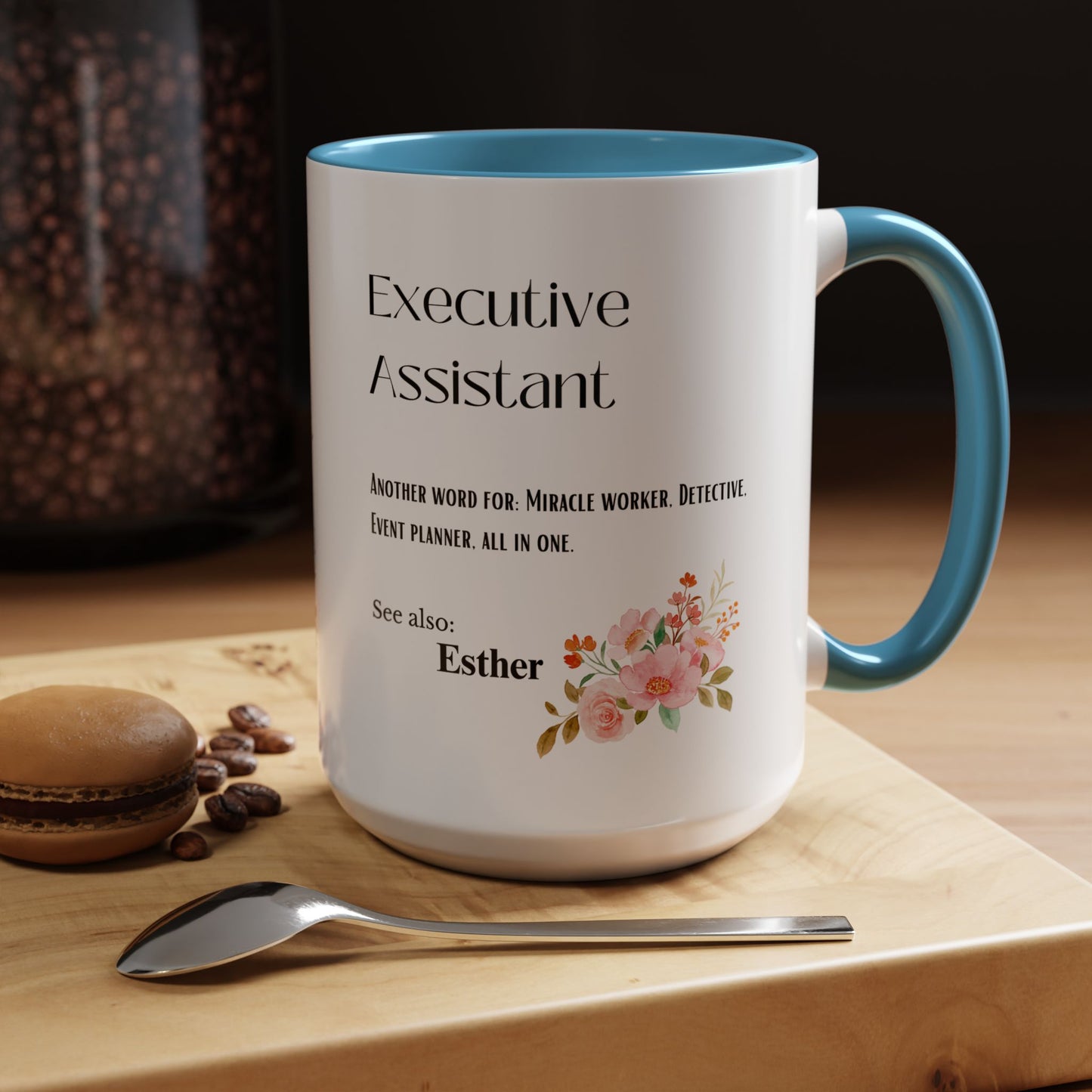 Executive Assistant mug Custom gift flowers coffee mug bestie gift Coworker Gift Christmas Office Gift OfficeMug Christmas Mug Supervisor