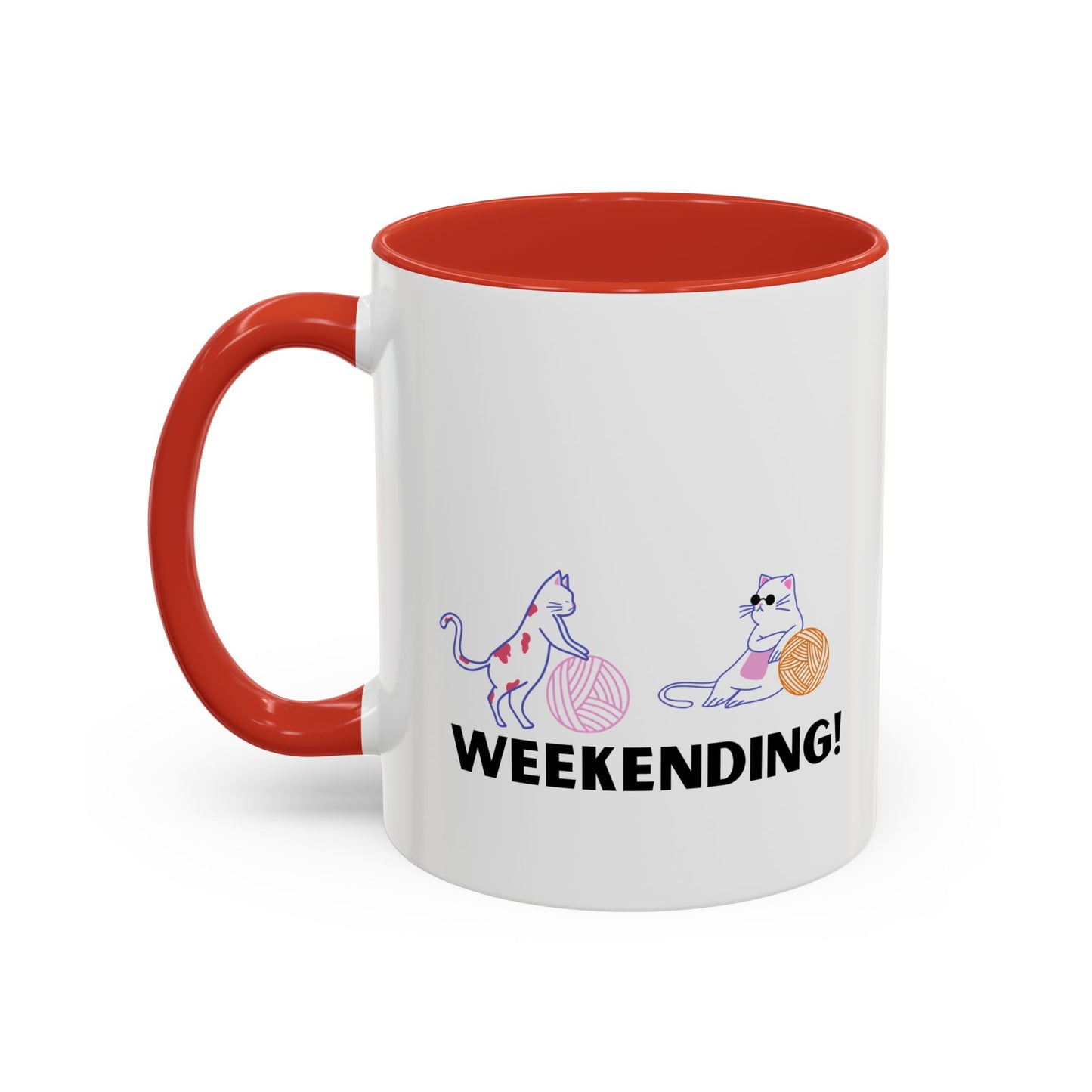 Crochet weekending mug coffee lover weekending vibes mug Coffee Mug swift Funny Coffee Cup Cat Lady Gift Cat Lover Gift Cat Mom christmas