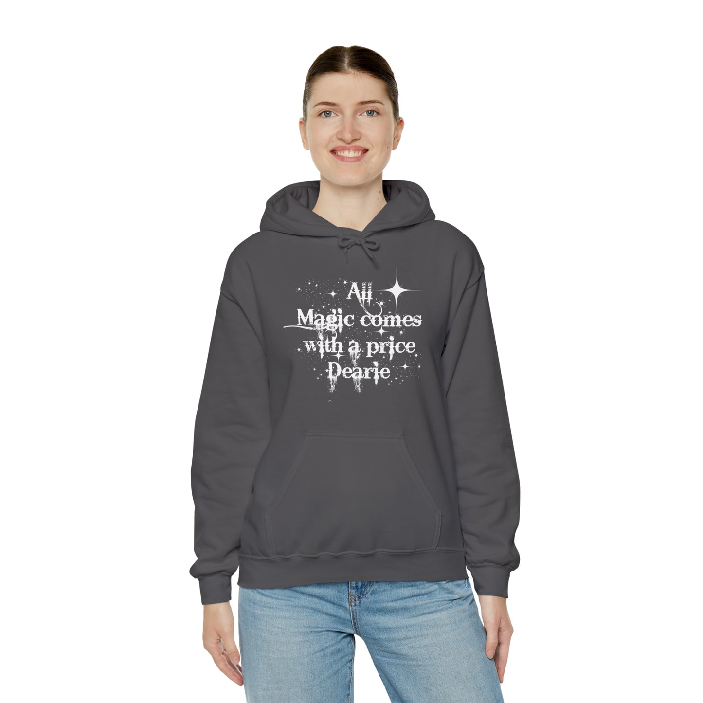 All magic comes with a price Dearie hoodie,OUAT Fan gift, Rumpelstiltskin gift for her, Christmas gift, Unisex Heavy Blend Hooded Sweatshirt