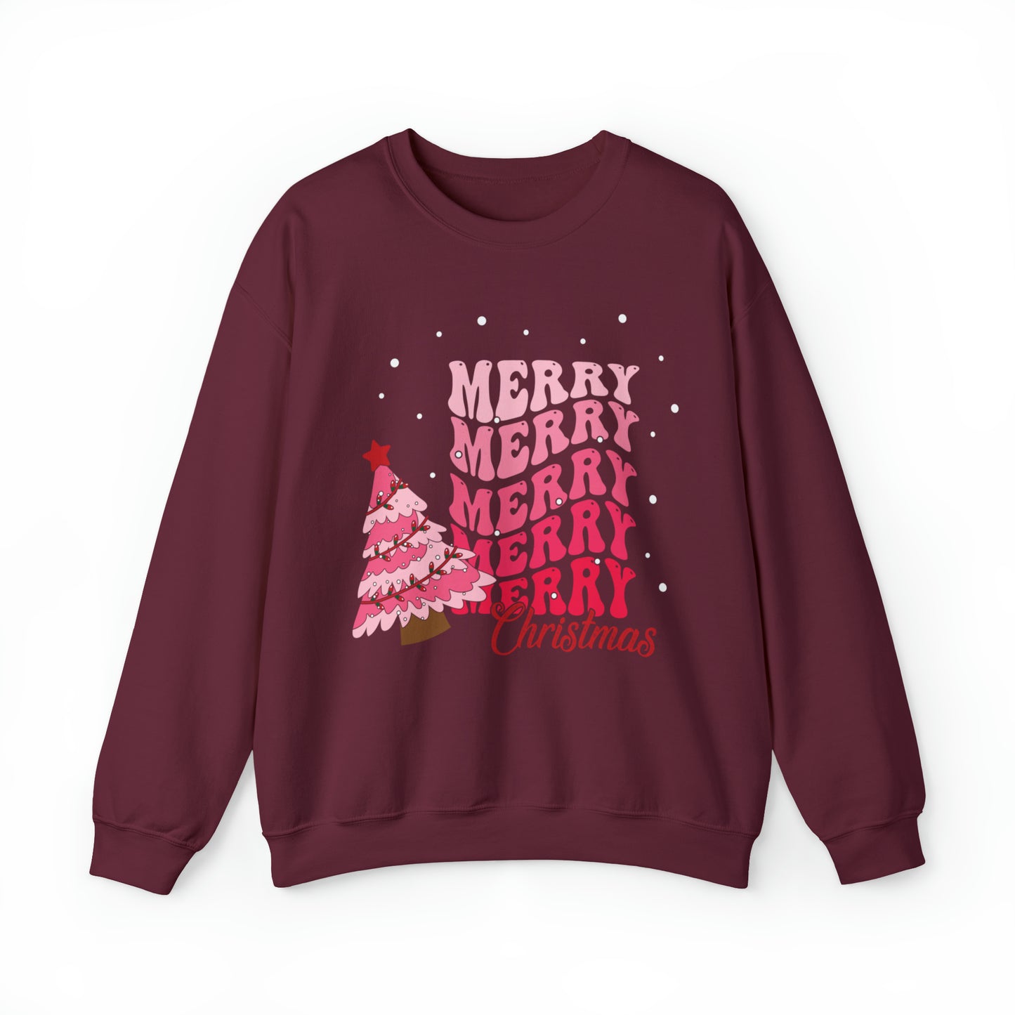 Festive AF sweater Pink Merry Bright Christmas Sweatshirt for Women Christmas Shirt Sweater Holiday Christmas gift for her gift for him