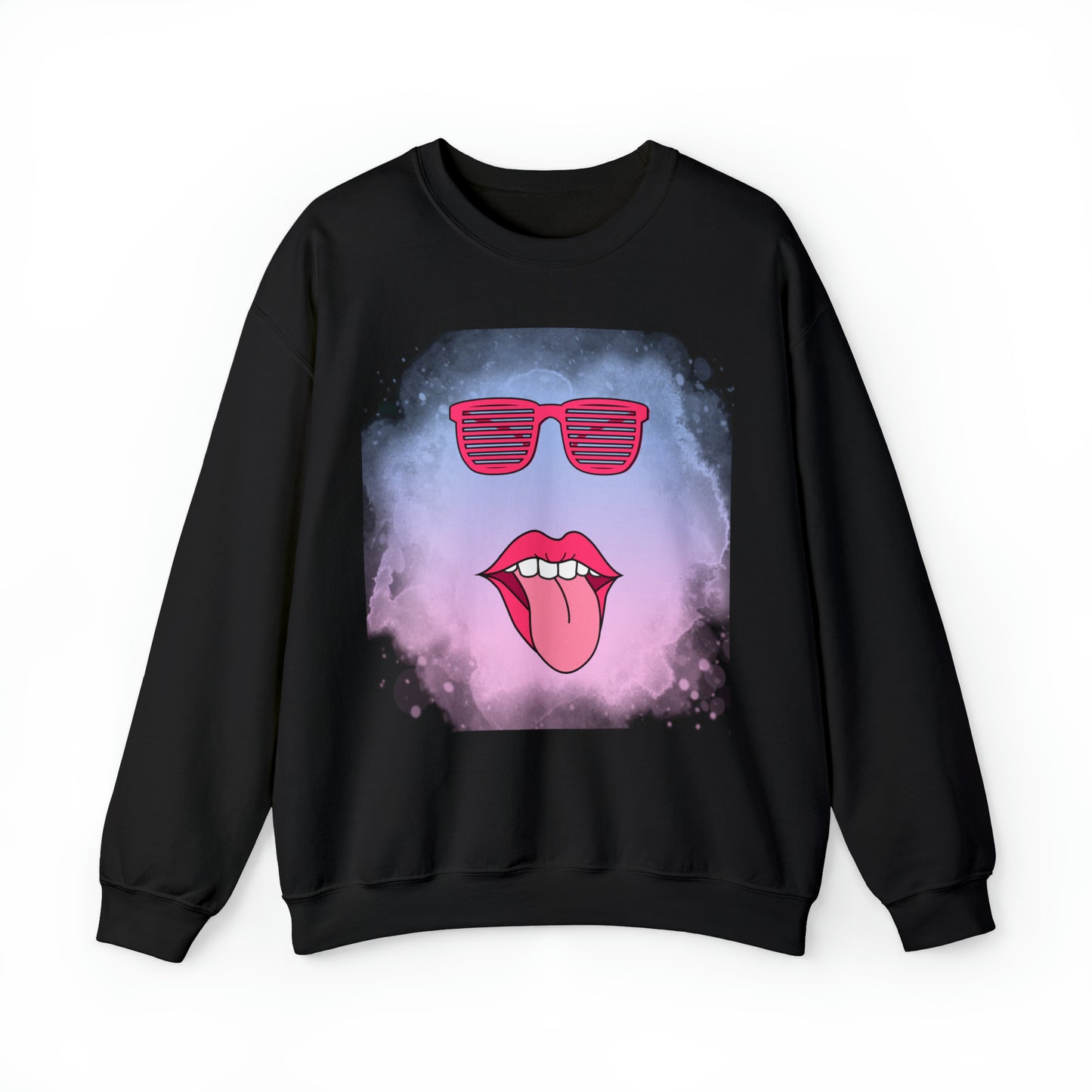 Lip Sunglasses Hoodie, Bubble Gum kiss Hoodie, Fun Summer shirt, Birthday gift for her, Galantine travel sweatshirt, Unisex
