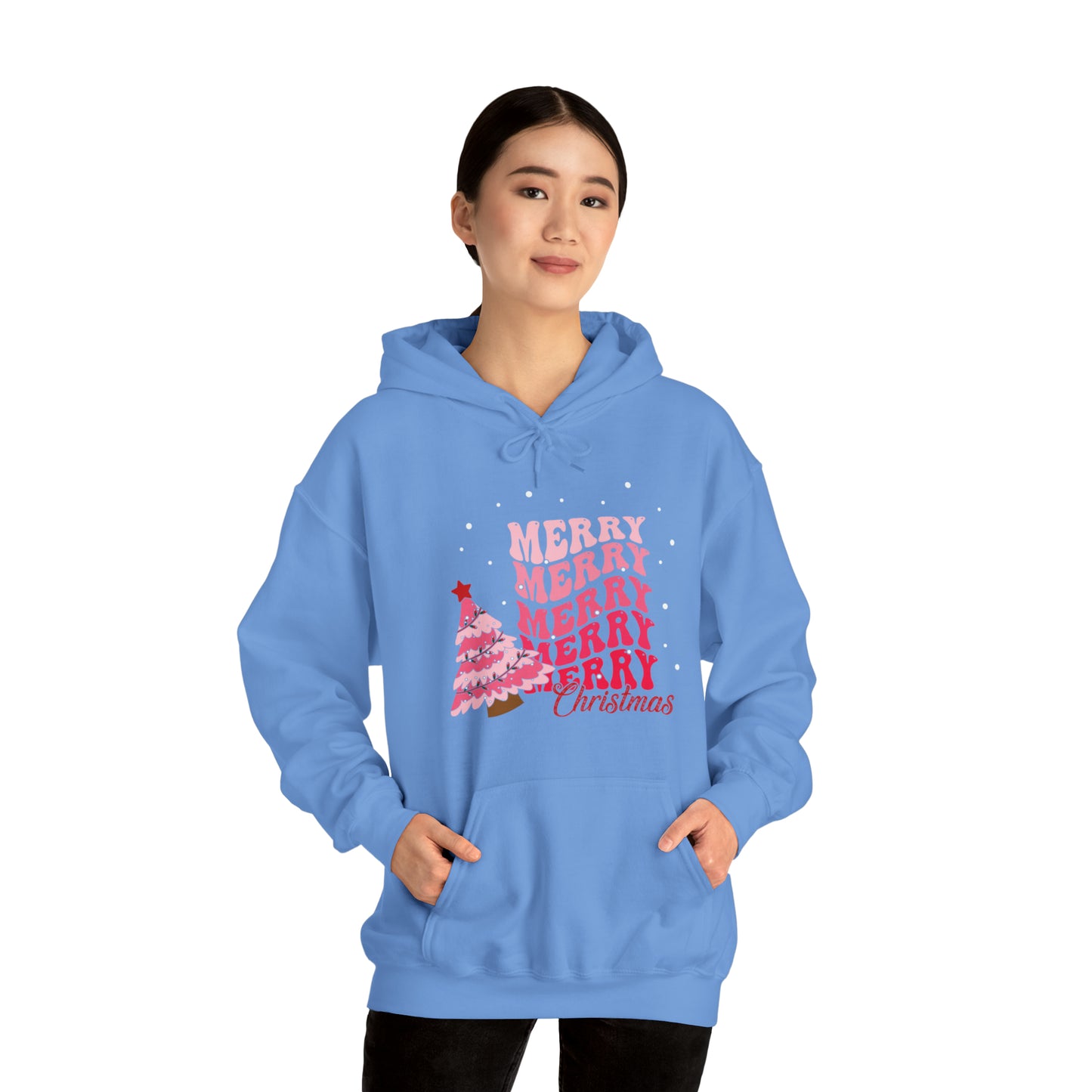 Festive AF hoodie blue Merry Bright Christmas Sweatshirt for Women Men Christmas Sweater Holiday Christmas gift for her gift for him