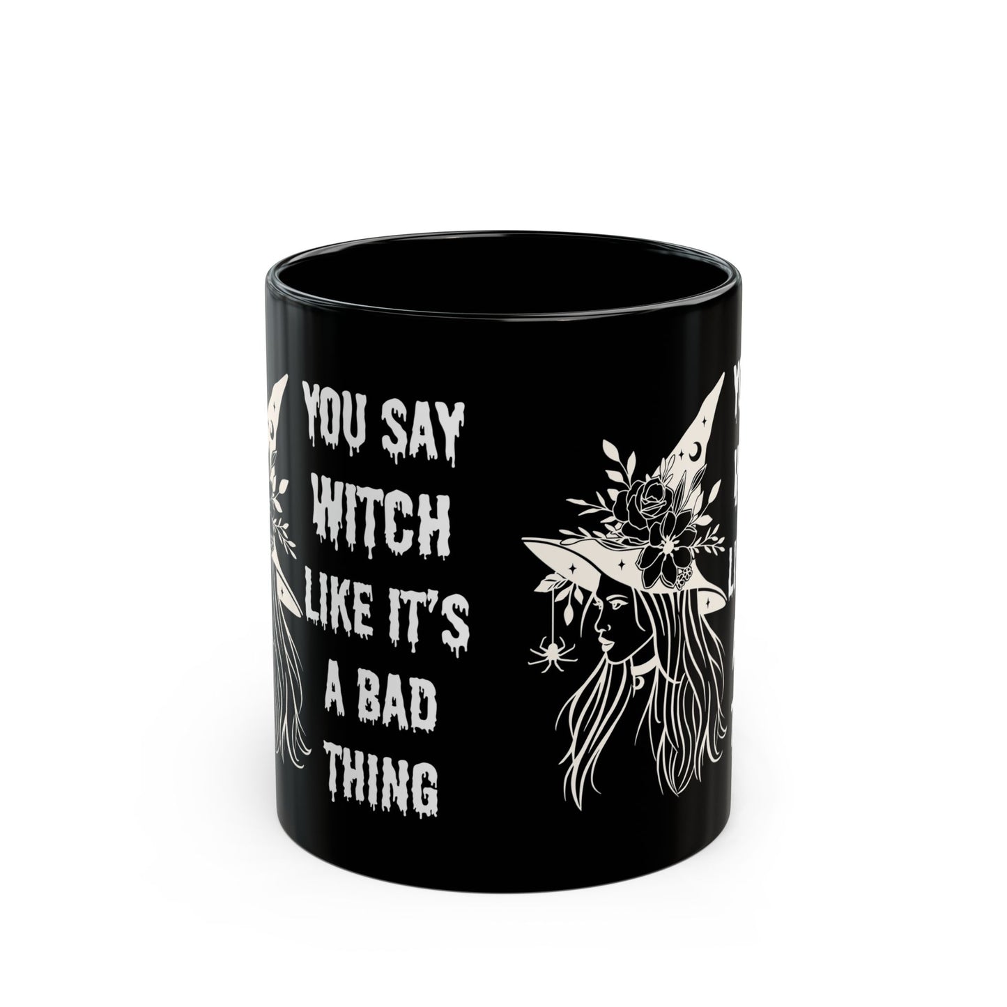 Halloween mug Witchy gift Spooky things mug I like spooky this and word fuck funny gift best friend gift Christmas Black Mug (11oz, 15oz)