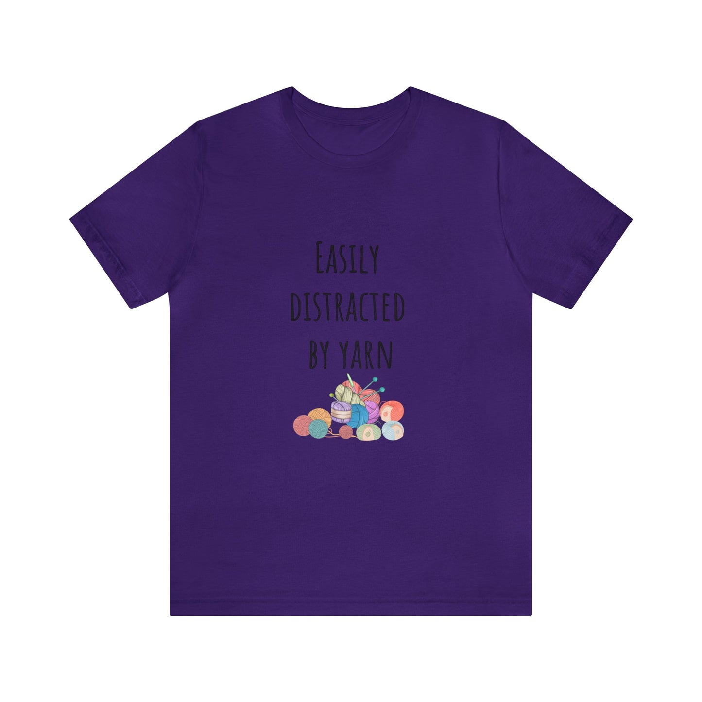 Easily distracted by yarn Christmas gift for yarn lover Funny yarn shirt crochet lover gift Gift for knitting lover Gift for Mom daughter