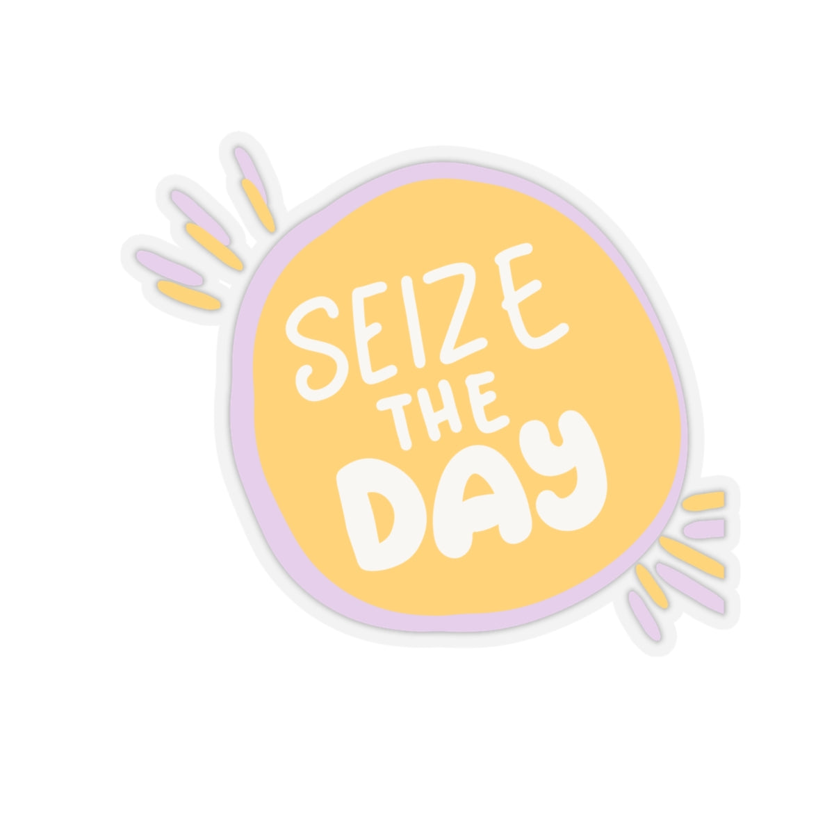 Seize the day sticker gratitude Motivational sticker Motivating sticker keep trying sticker gift forher gift for him girlboss sticker