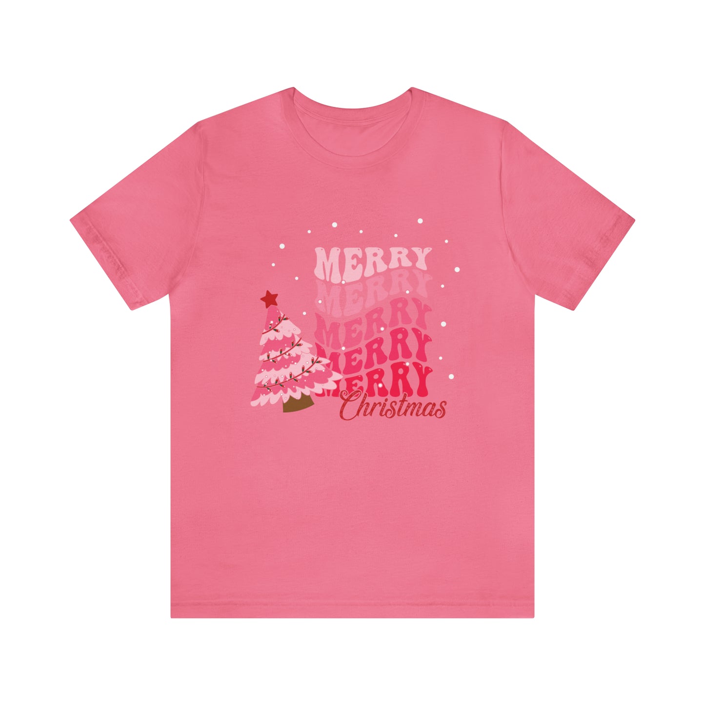 Festive AF shirt Pink Merry Bright Christmas Tshirt for Women Christmas Shirt Sweater Holiday Christmas gift for her gift for him unisex