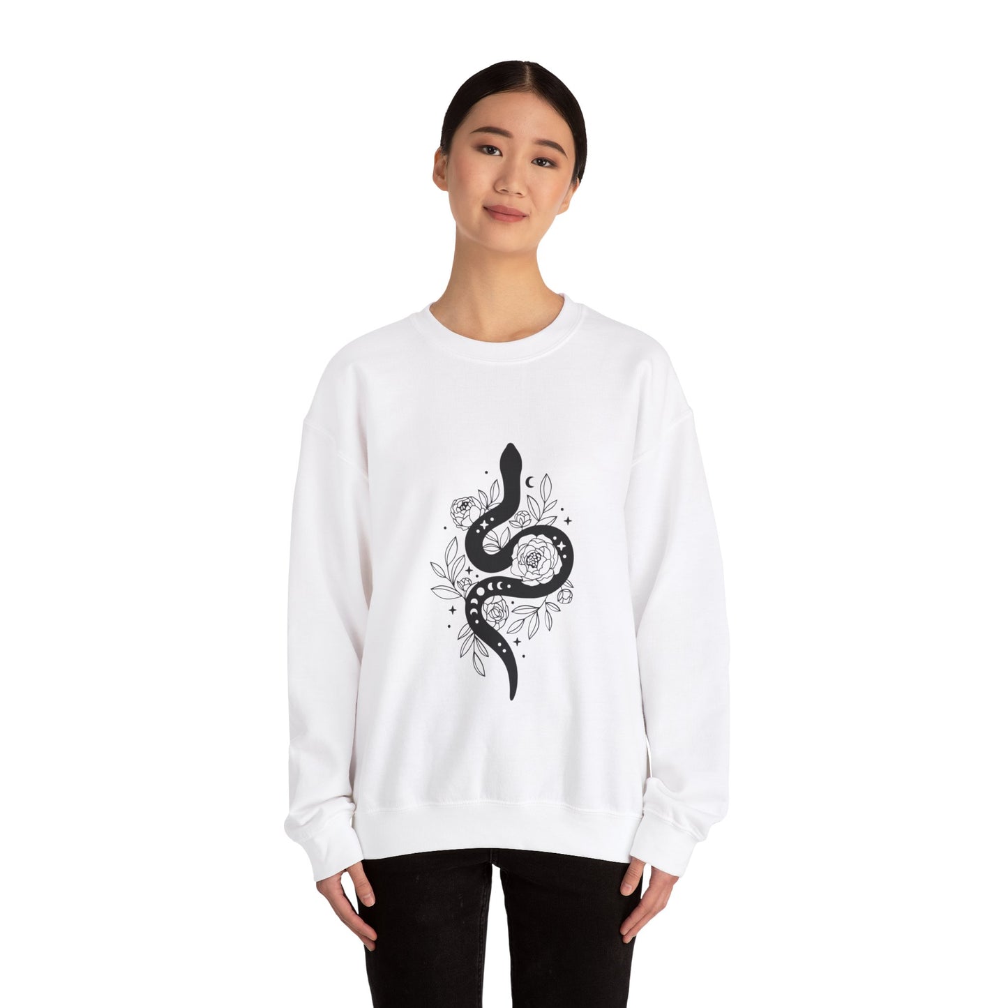 Witchy snake Sweatshirt snake lover gift floral sweater best friend gift Womens Sweatshirt concert merch Tee christmas gift