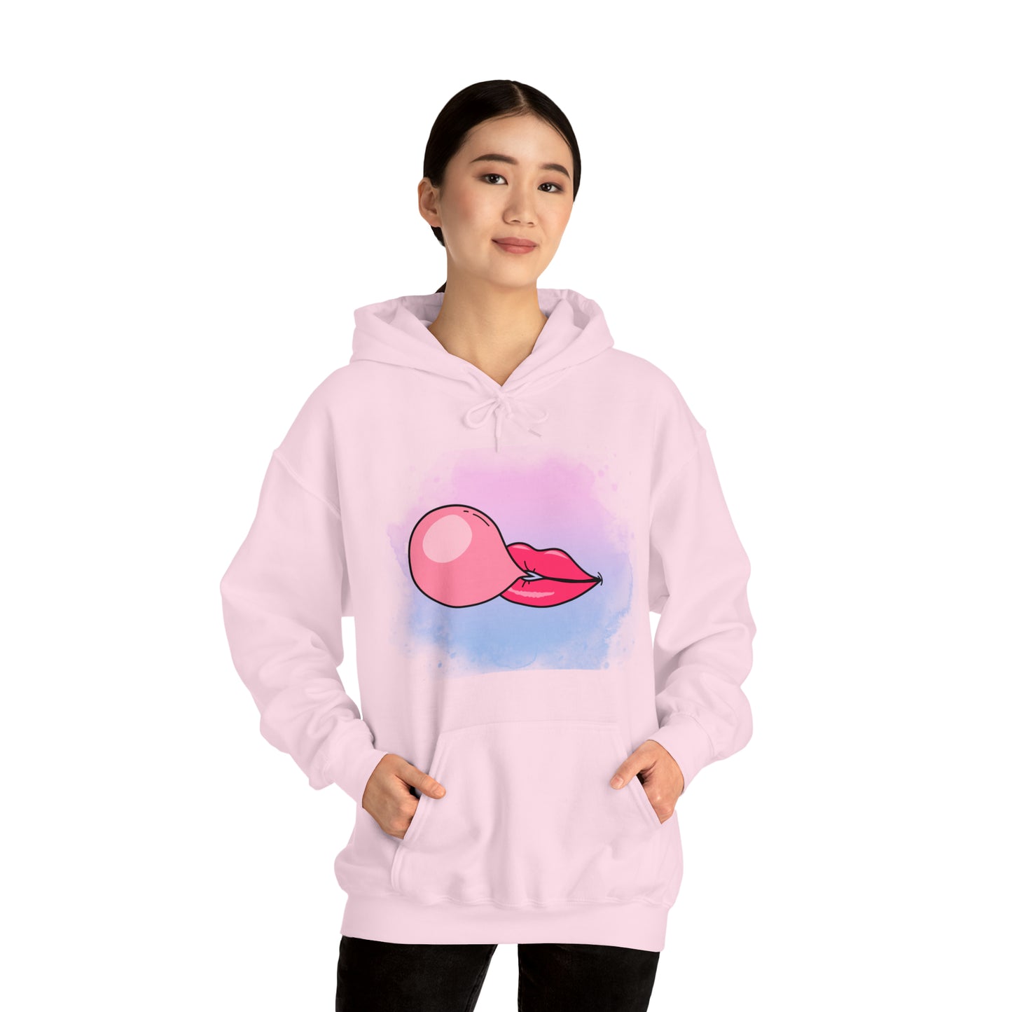 Bubble Gum kiss Hoodie, Summer Bubblegum shirt, Birthday gift for her, Galantine gift for her, best friend gift,birthday vacation,Unisex