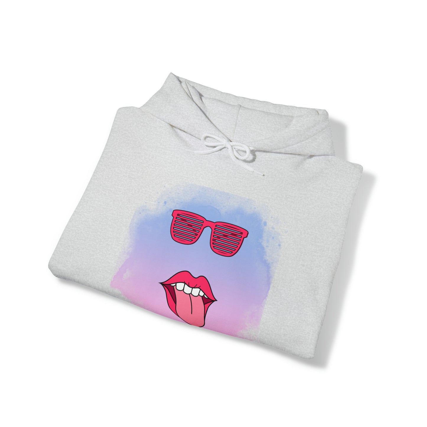 Lip Sunglasses Hoodie, Bubble Gum kiss Hoodie, Fun Summer shirt, Birthday gift for her, Galantine gift for her,best friend gift, vacation