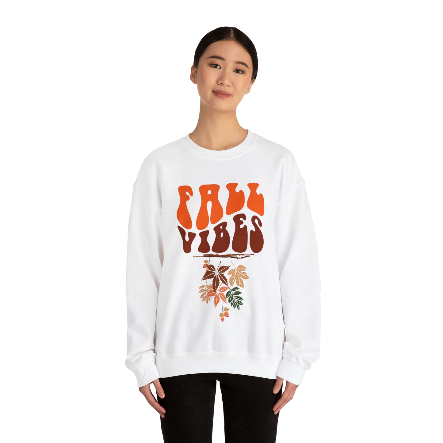 Fall vibes sweater Halloween sweater ghost fall leaves sweater Halloween Sweatshirt  shirt Era Tour sweater best friend gift Unisex gift
