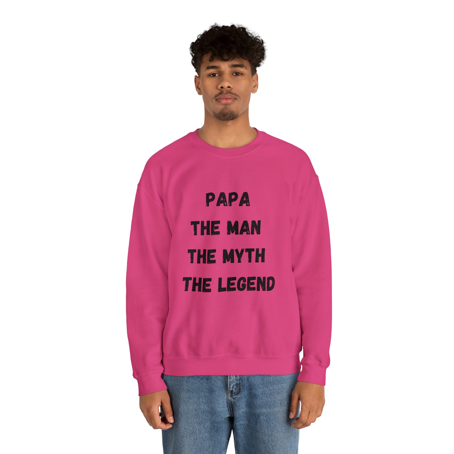 Papa the man the myth the legend Sweatshirt, Gift for Dad sweater father'sday tshirt, Daddy and me Christmas gift, best friend