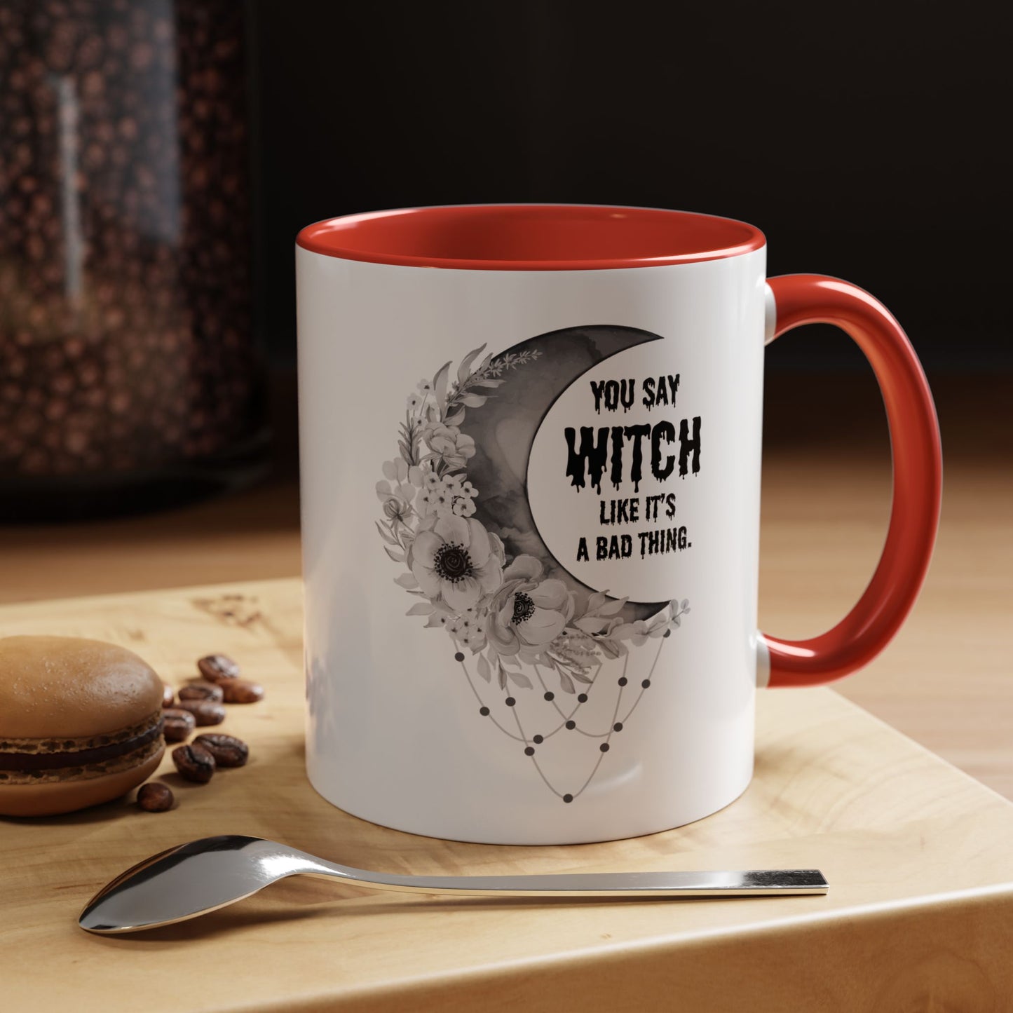 Witch mug Halloween mug Spooky things mug office funny gift best friend gift Christmas word fuck sarcastic humour gift Coffee Mug(11, 15oz)
