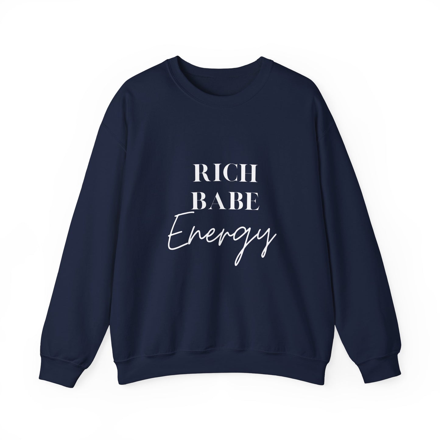 Rich Babe energy sweater funny gift for her bestie gift galentine sweater funny Valentine's sweater gift for him entrepreneur gift birthday