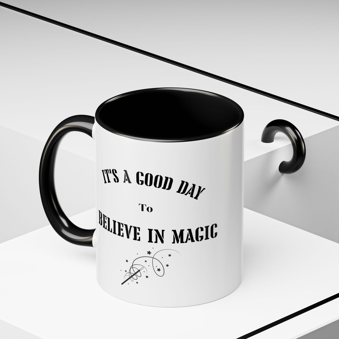 Good day to believe in magic mug Morning affirmations mug positive motivation gift Christmas mug gift for mom mug bestie gift coffee mug