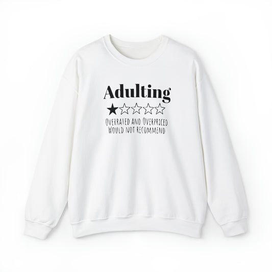I'm not Adulting Sweatshirt unisex, I'm not adulting today, Funny adulting shirt Christmas Sweater,Christmas Crewneck,Holiday Christ