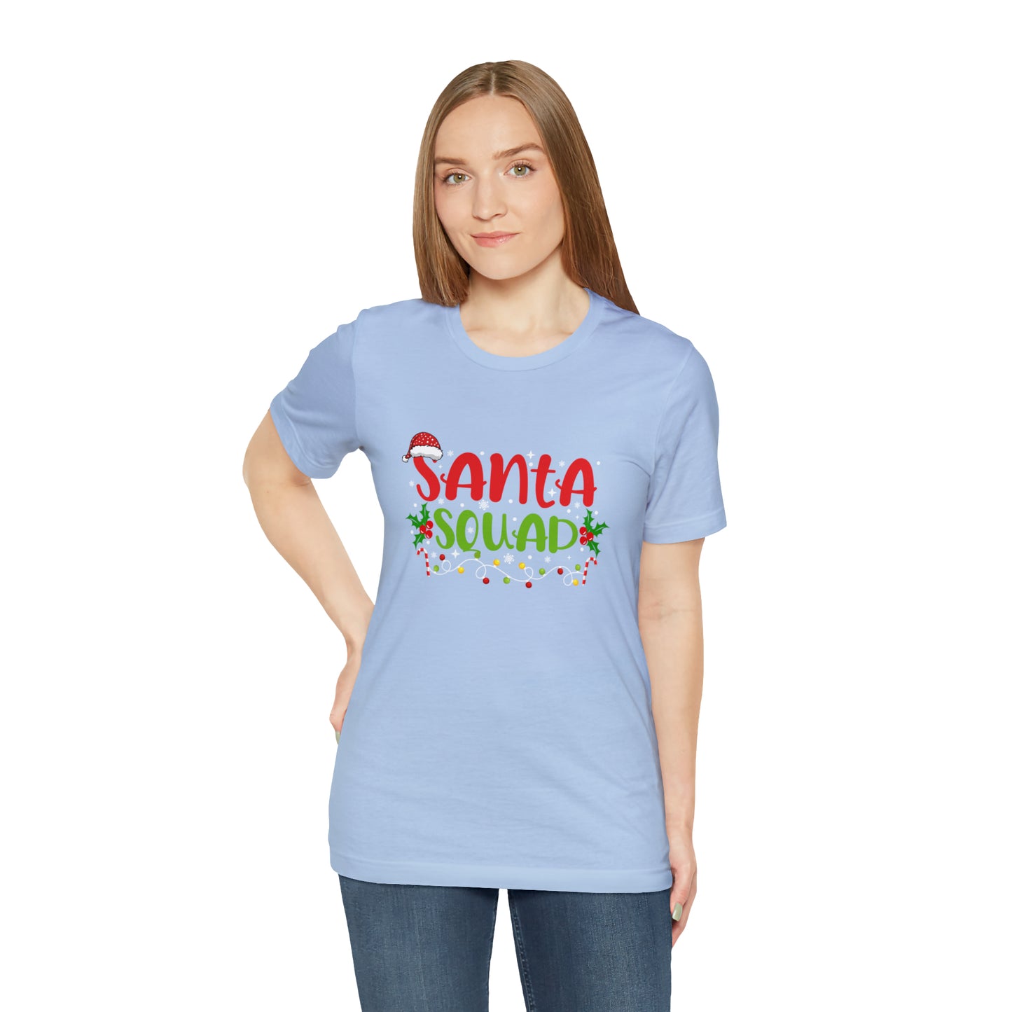 Santa's squad Matching Family Christmas Shirts Santa claus Hat family tshirts Family Christmas Shirt Xmas Tee Custom Christmas Tshirt photos