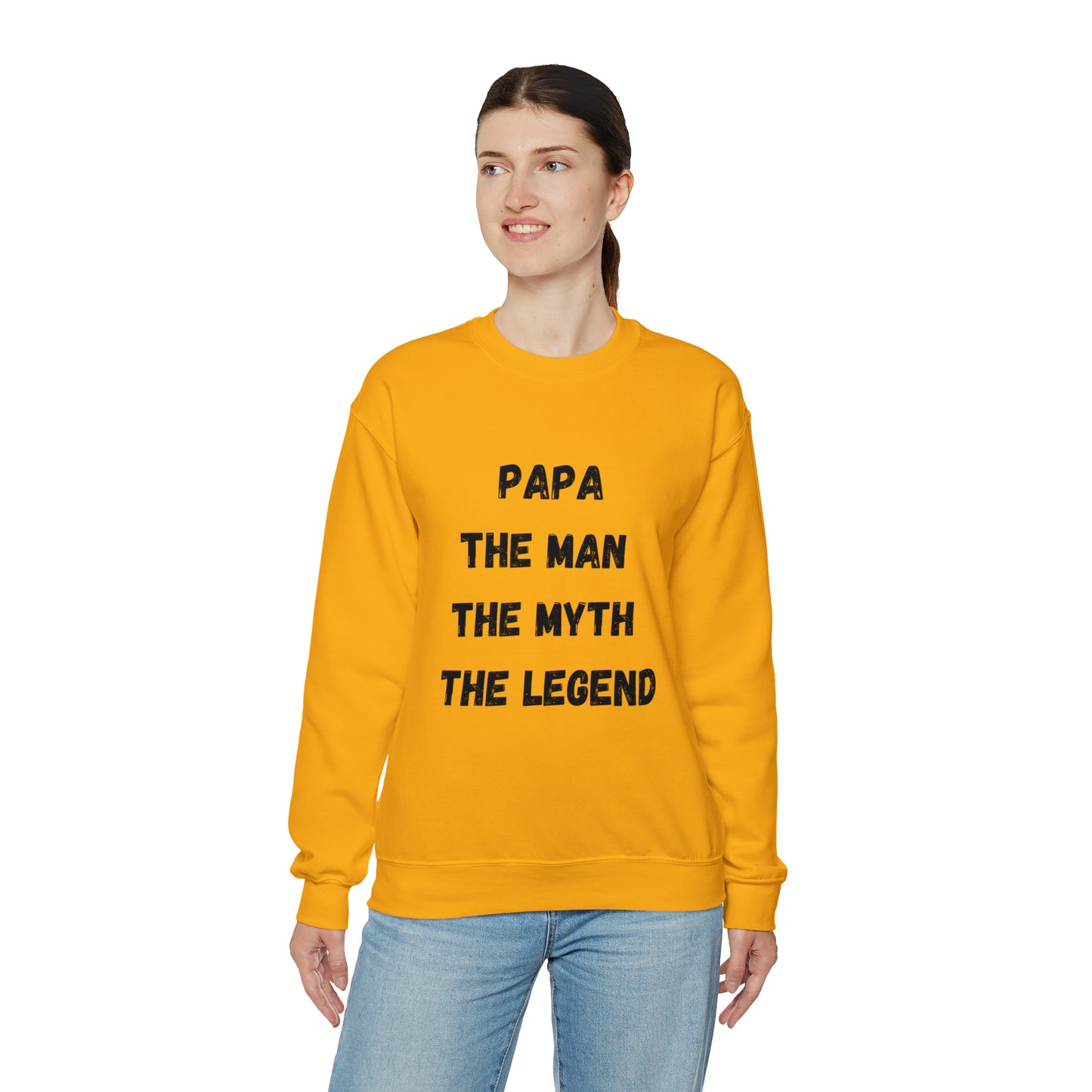 Papa the man the myth the legend Sweatshirt, Gift for Dad sweater father'sday tshirt, Daddy and me Christmas gift, best friend
