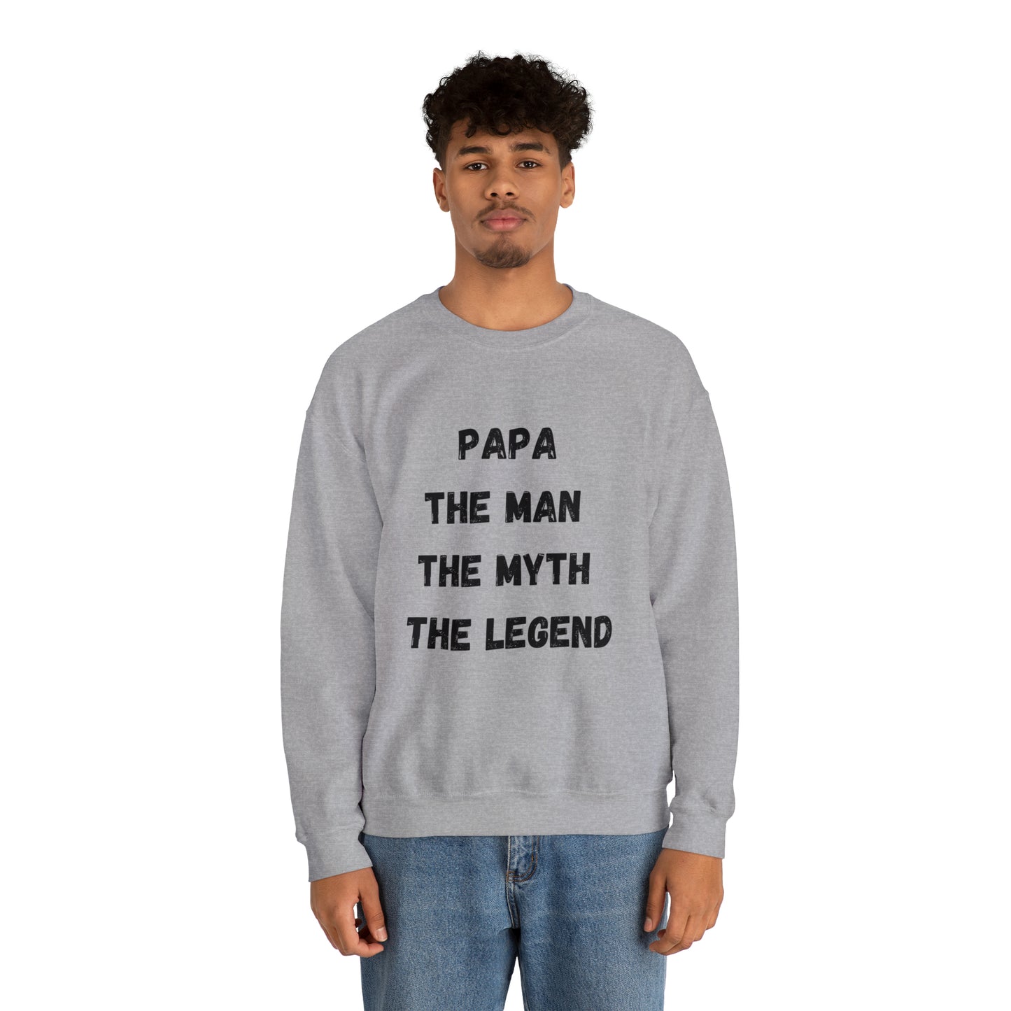 Papa the man the myth the legend Sweatshirt, Gift for Dad sweater father'sday tshirt, Daddy and me Christmas gift, best friend