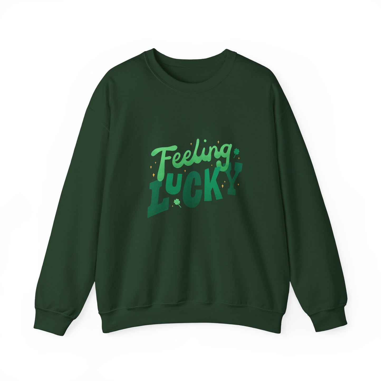 Feeling lucky sweater  St Patrick's Day sweatshirt leprechaun gift St Paddys sweatshirt Heart Love valentines shirt gift forher best friend