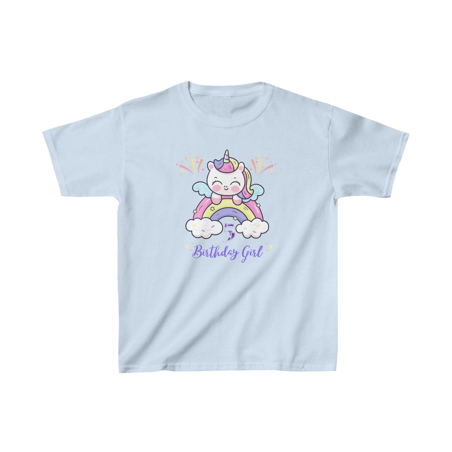 Birthday girl shirt 5 year old birthday shirt kid wavy birthday party shirt Christmas shirt Rainbow cloud kid shirt birthday shirts birthday