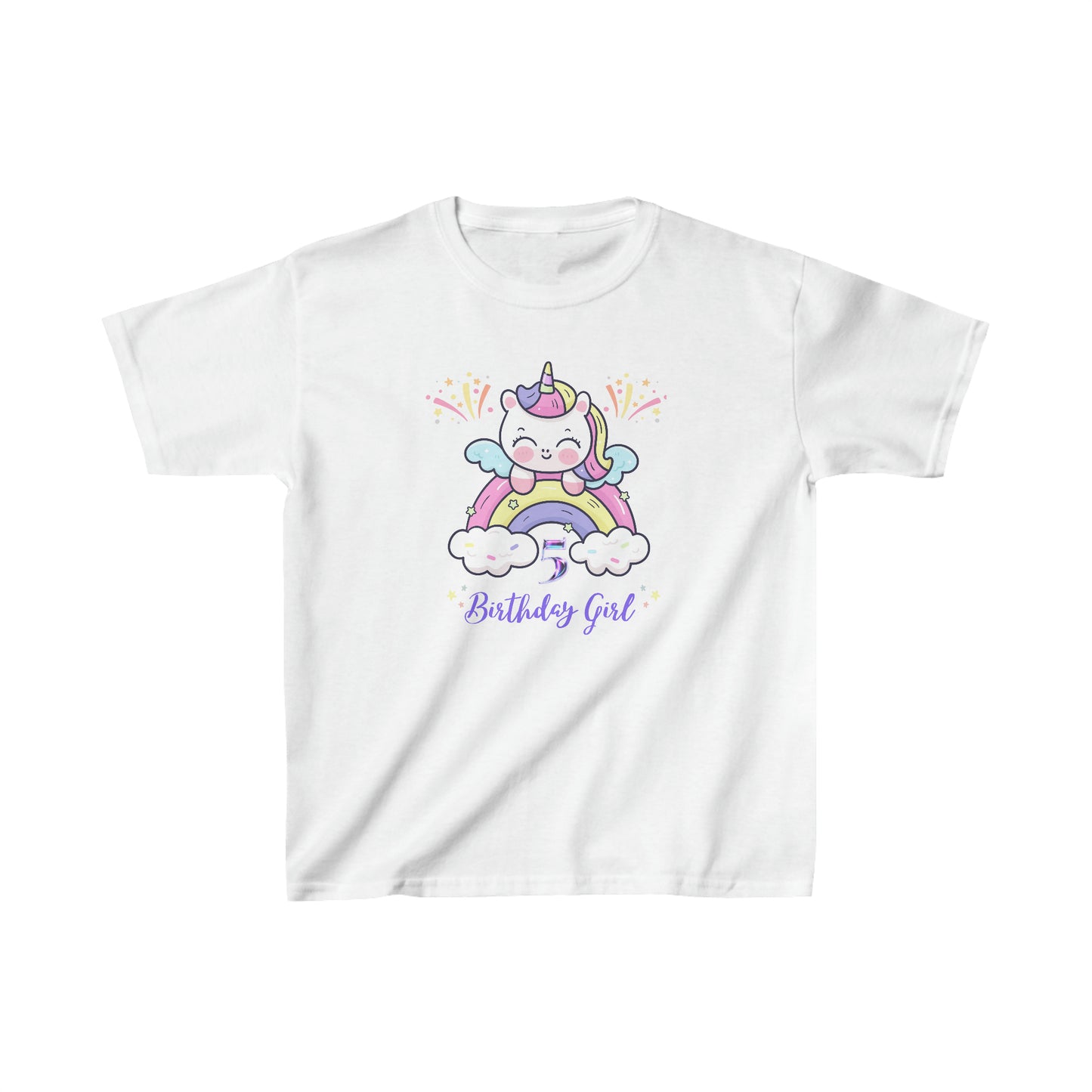 Birthday girl shirt 5 year old birthday shirt kid wavy birthday party shirt Christmas shirt Rainbow cloud kid shirt birthday shirts birthday
