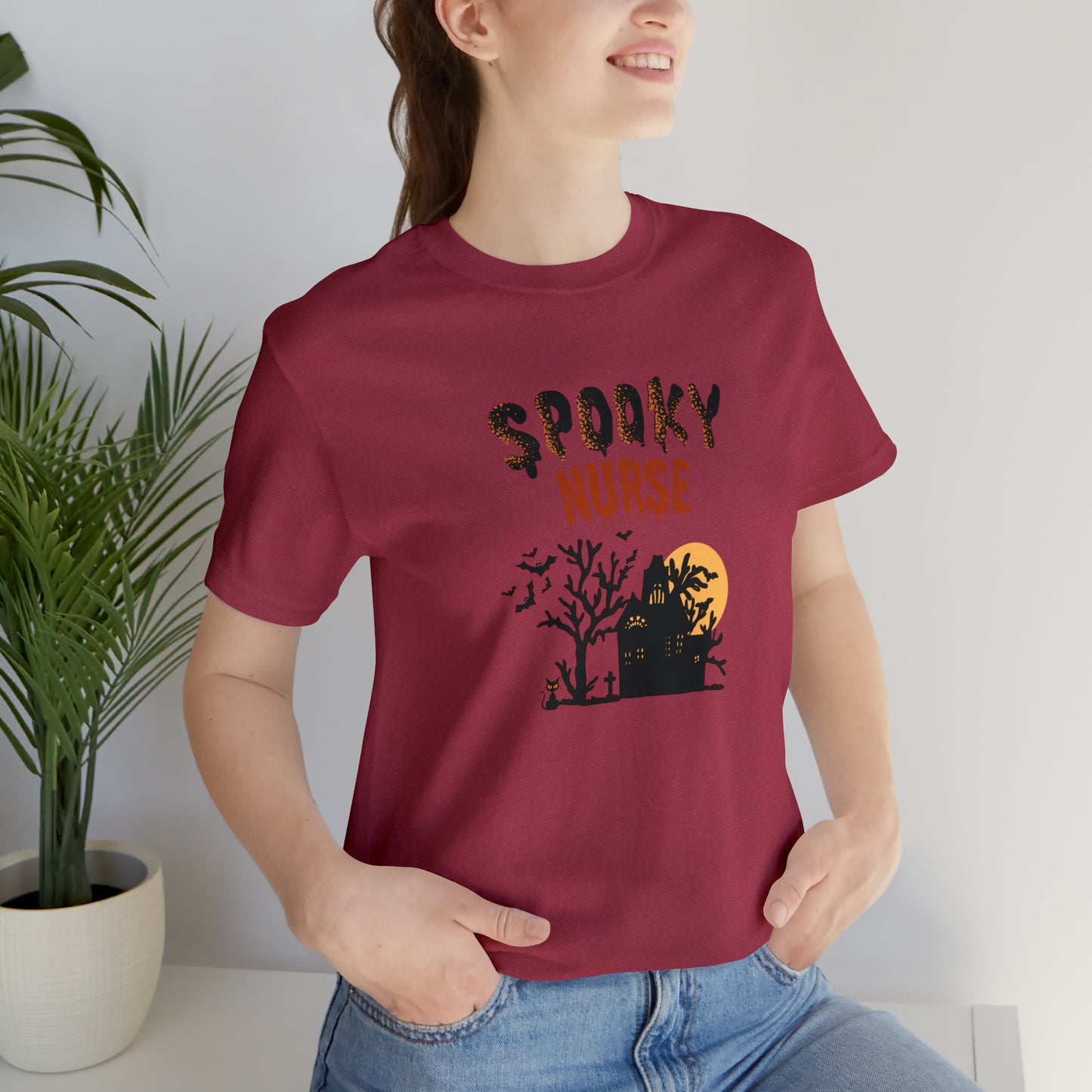 Spooky Nurse Halloween shirt, Nurse trick or treat ghost Halloween tshirt,Halloween Sweatshirt,Spooky Season T Shirt,Christmas gift