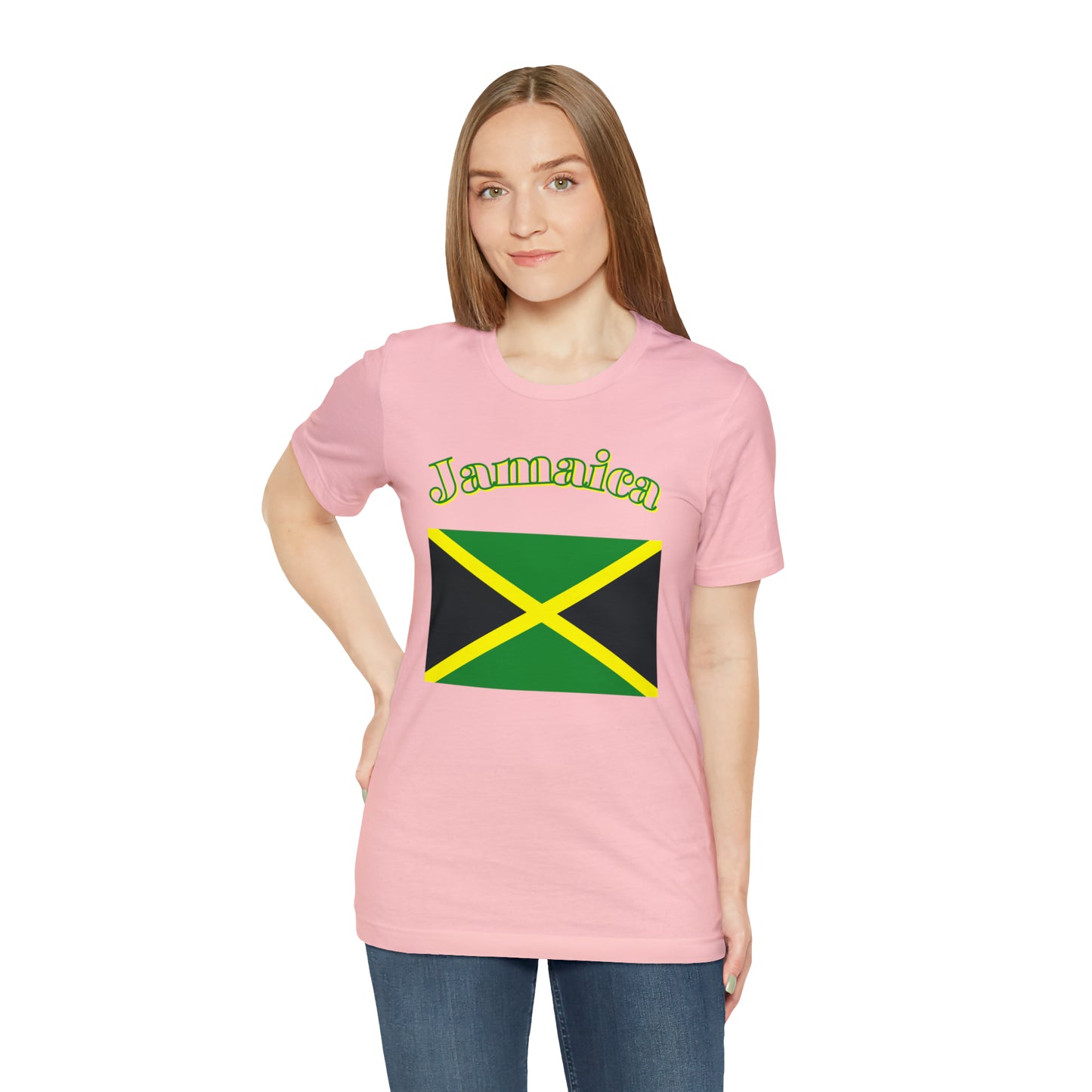 Jamaica flag shirt Jamaican T-shirt positive vibes shirt good vibes tee island girls trip shirt bohemian top Christmas gift for her for him