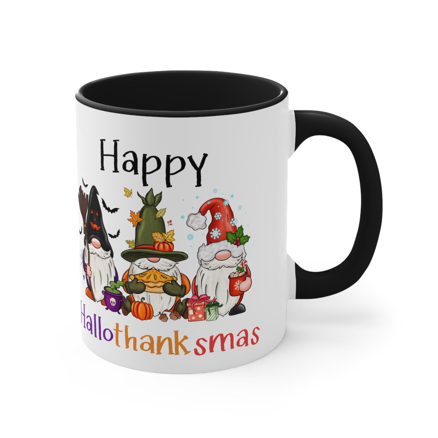 Gnome lover gift Halloween Mug Happy Hallothanksmas Spooky Teacher gift Appreciation mug gift coffee mug gift for her gift for him 11oz