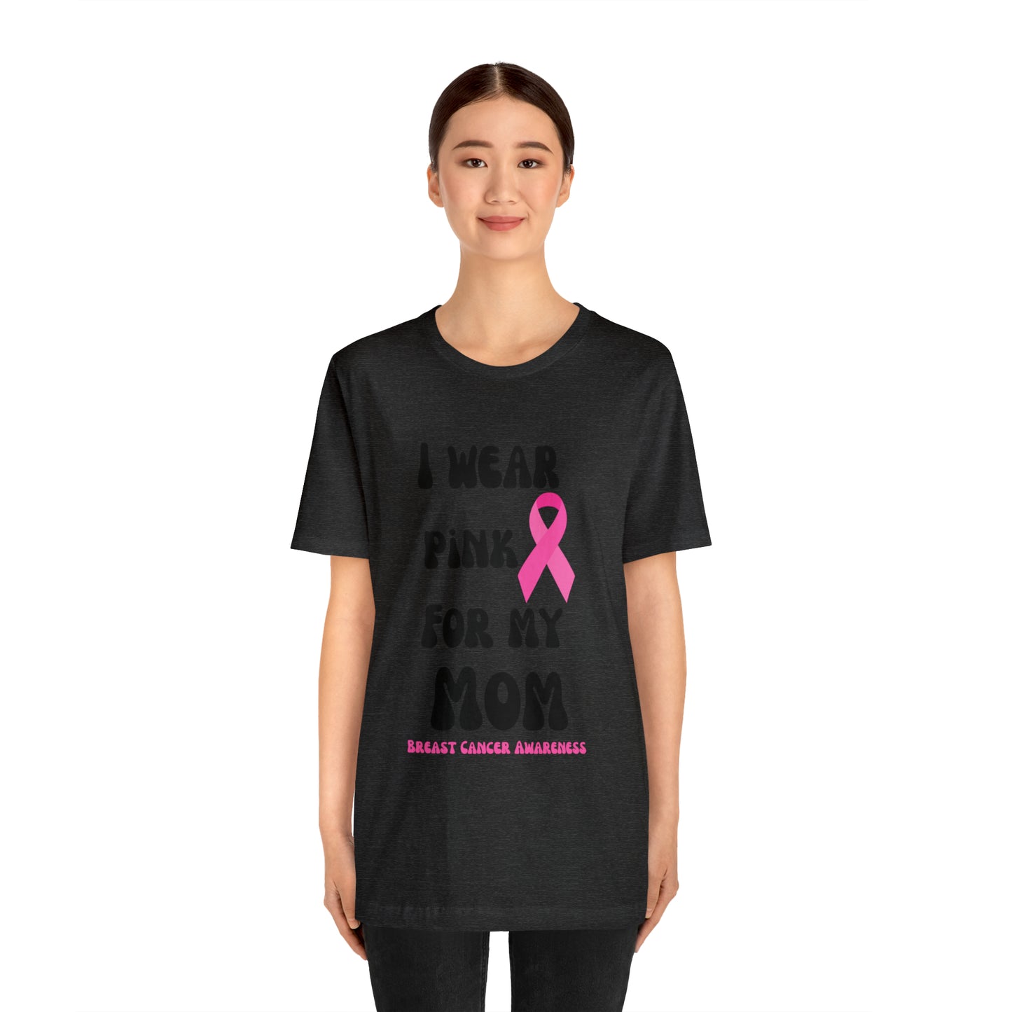 Breast cancer awareness shirt I wear pink tshirt for my mom shirt survivor Shirt October pink awareness Gift Christmas gift