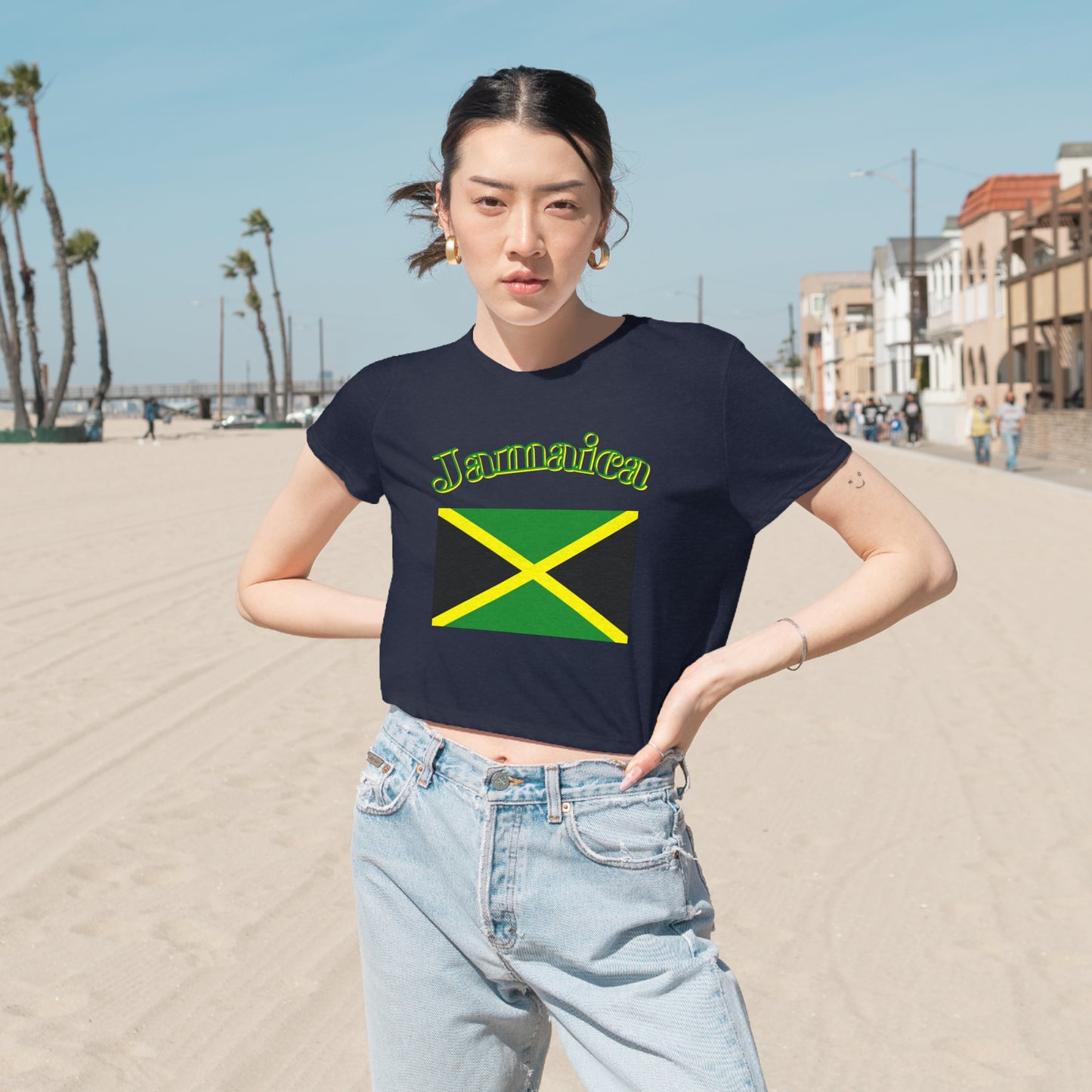 Jamaica crop top Jamaican shirt island Tee