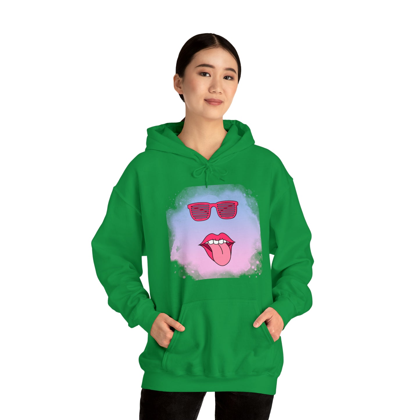 Lip Sunglasses Hoodie, Bubble Gum kiss Hoodie, Fun Summer shirt, Birthday gift for her, Galantine gift for her,best friend gift, vacation