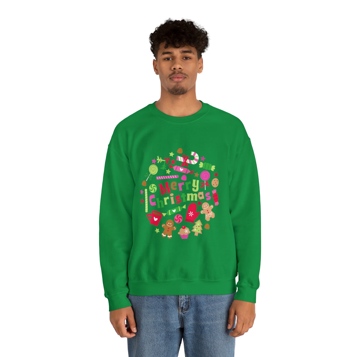 Candy Christmas sweater Merry Bright Christmas sweatshirt Christmas Sweatshirt for her Christmas family Shirt Christmas gift for him