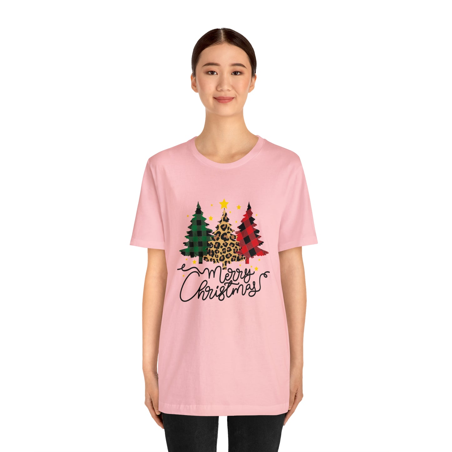 Festive AF shirt Pink Merry Bright Christmas Tshirt for Women Men Christmas Shirt Sweater Holiday Christmas gift for her gift for him Plaid
