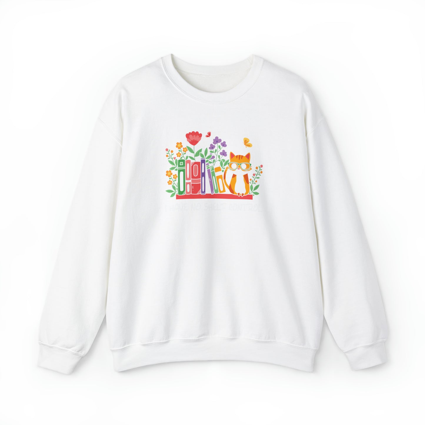 Cat lover Sweatshirt book lover sweater BookShelf control orange cat Shirt Halloween Cat Sweatshirt Gift for Cat Lover Gift for Cat Mom Gift