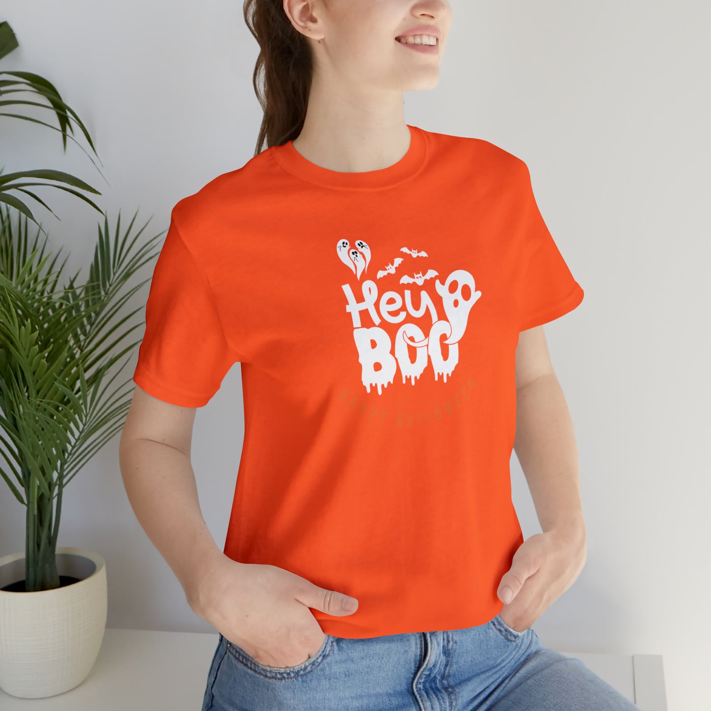 Happy Halloween shirt,Hey boo ghost Halloween tshirt, Halloween Sweatshirt,Spooky Season T Shirt,Retro Halloween Sweater,Christmas gift,