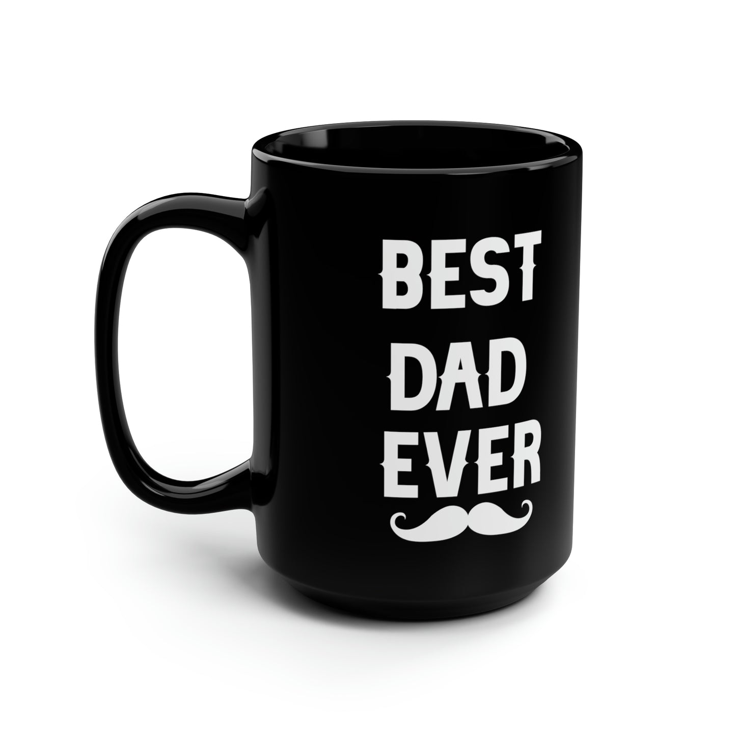 Mustache dad mug black mug 15 oz bring functional word fuck giftmerch office funny gift best friend gift Christmas