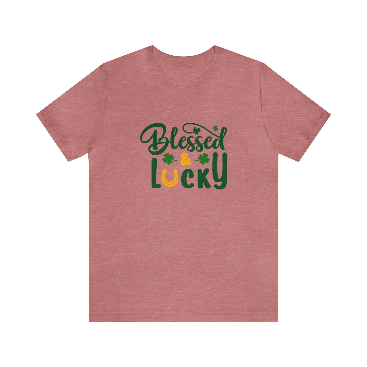St Patrick's Day shirt blessed and lucky shirt Irish leaf shirt Unisex Tee Retro Shirt T-Shirt best friend vacation shirt beach