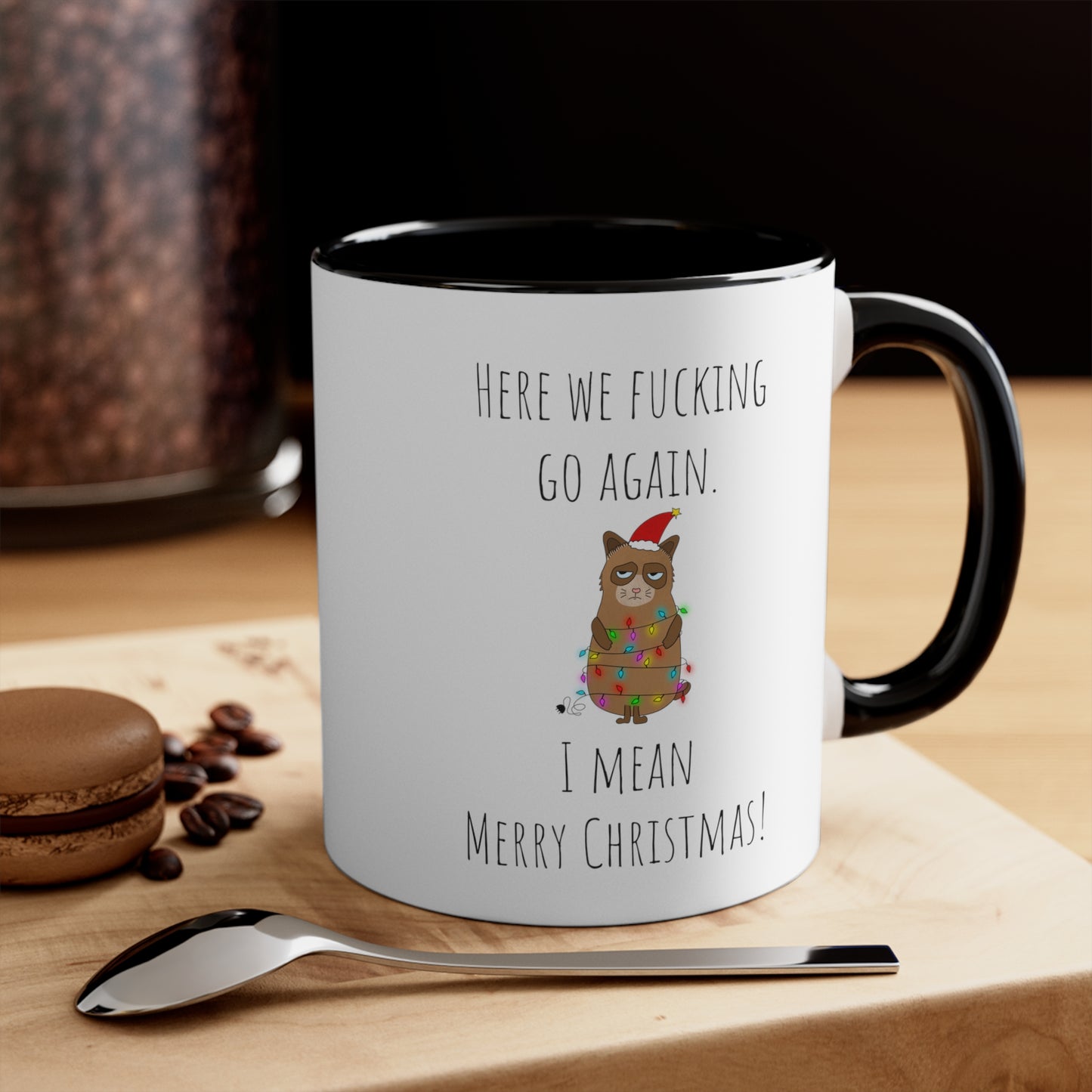 Grumpy cat Christmas mug 11oz Christmas gift for her gift favorite aunt gift coffee lover gift tea gift for her coffee Mug 11oz