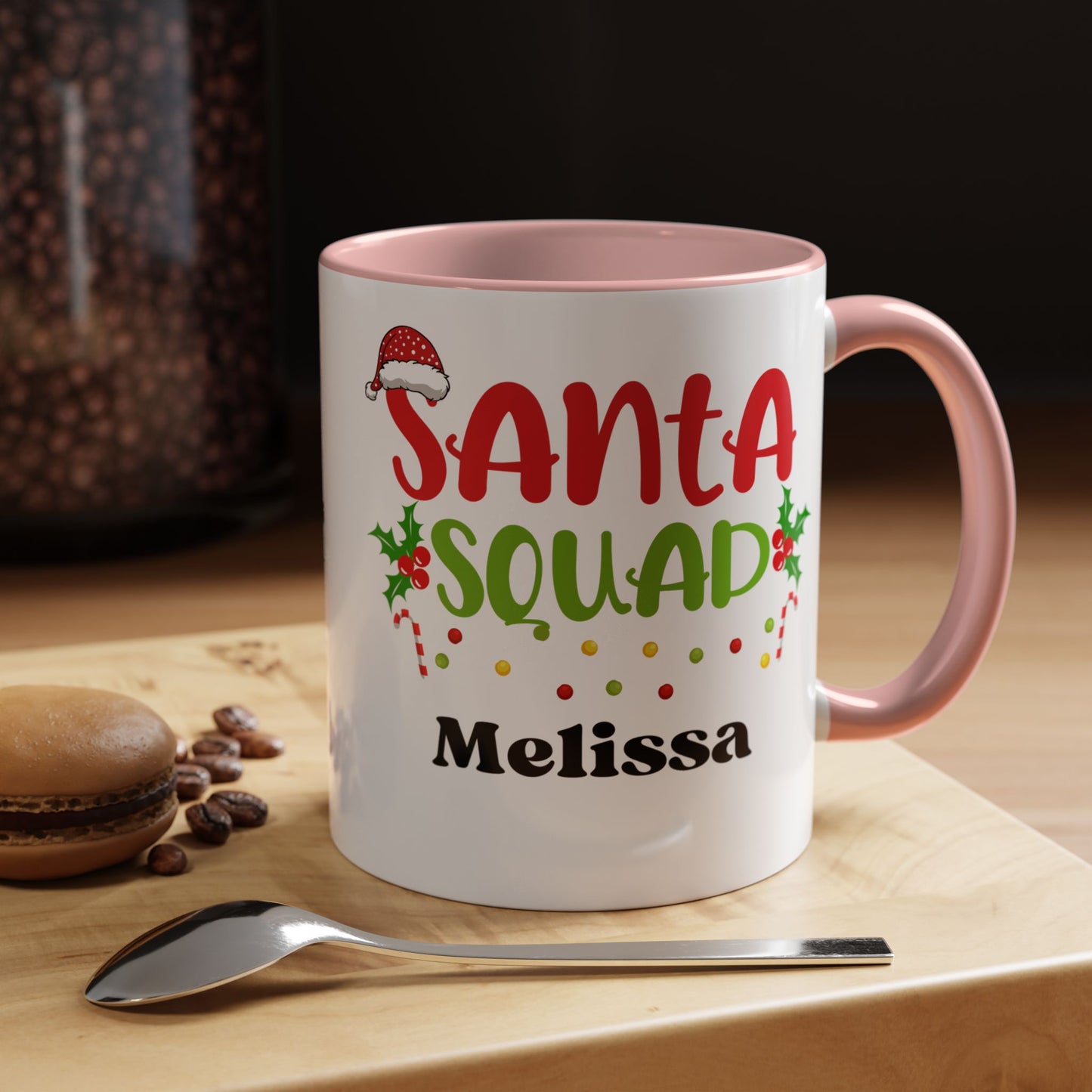 Personalized Christmas mug best friend mug Coffee Mug Custom name Gift Christmas Tea Cup hot cocoa Kitchen Decor Girl more girls Bestie gift