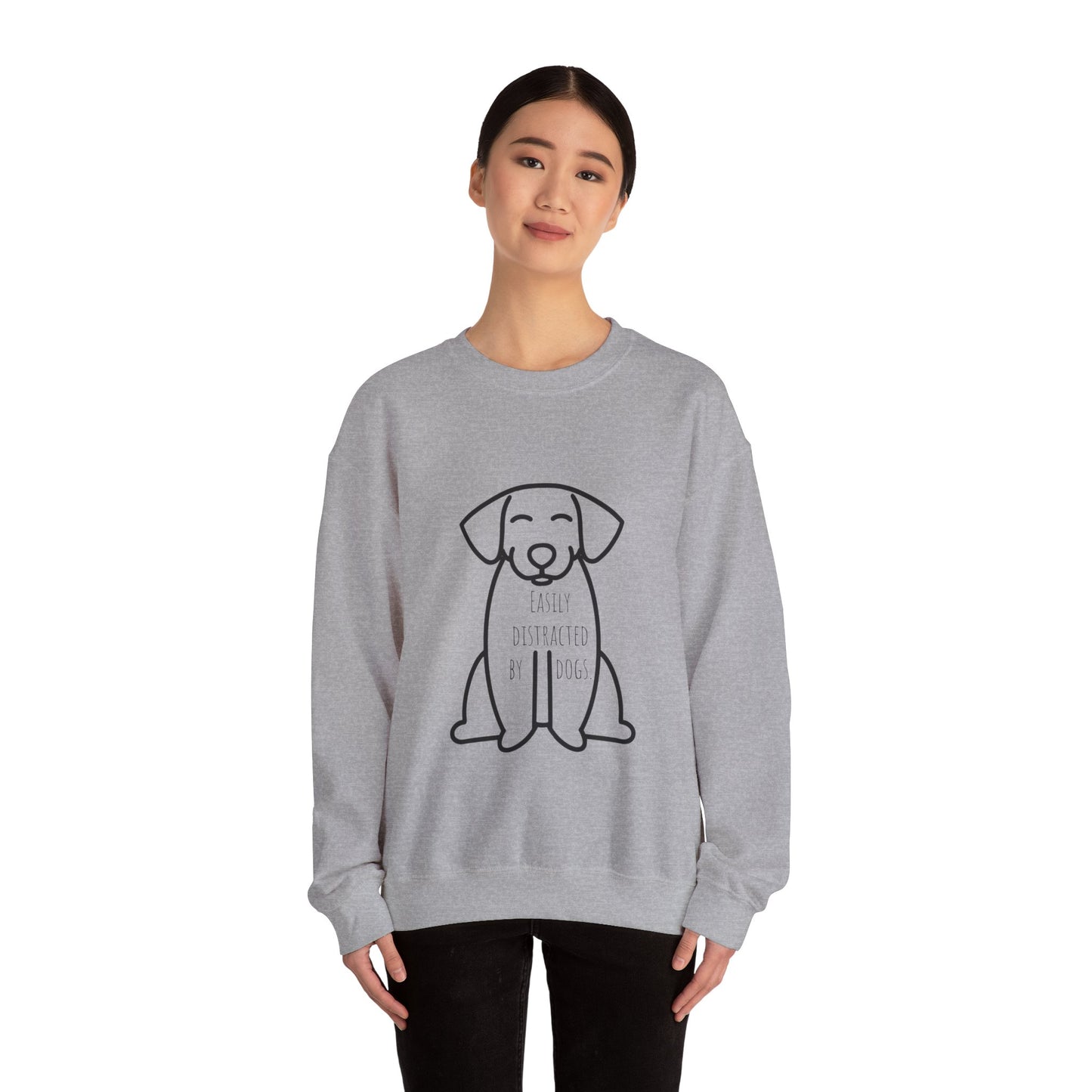 Easily distracted by dogs Sweatshirt Christmas gift for dog Mom dog lover gift dog dad gift for him gift for her best friend gift funny dog