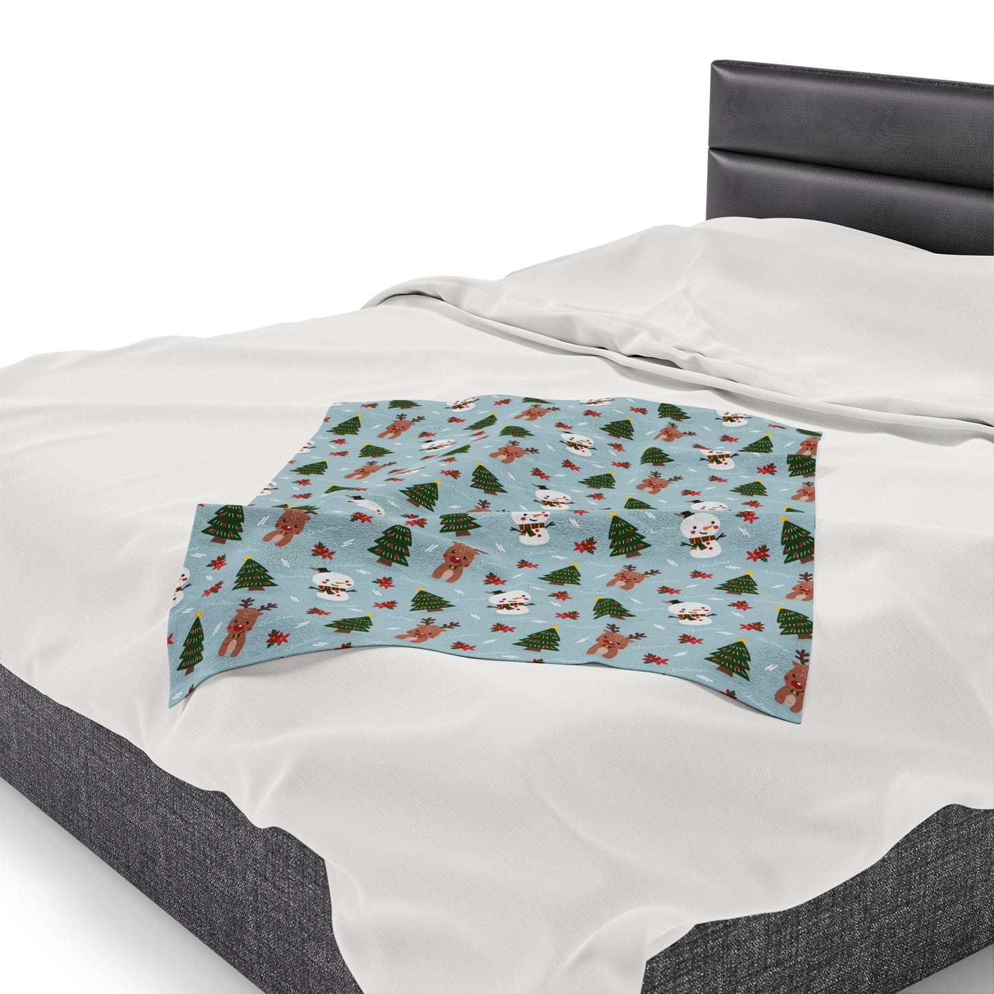 Snowman Christmas tree Blanket holiday blanket christmas movie watching blanket Merry christmas  blanket Velveteen Plush Blanket